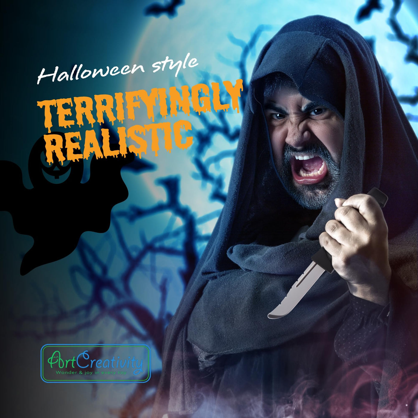 Halloween Retractable Toy Knives - Set of 3