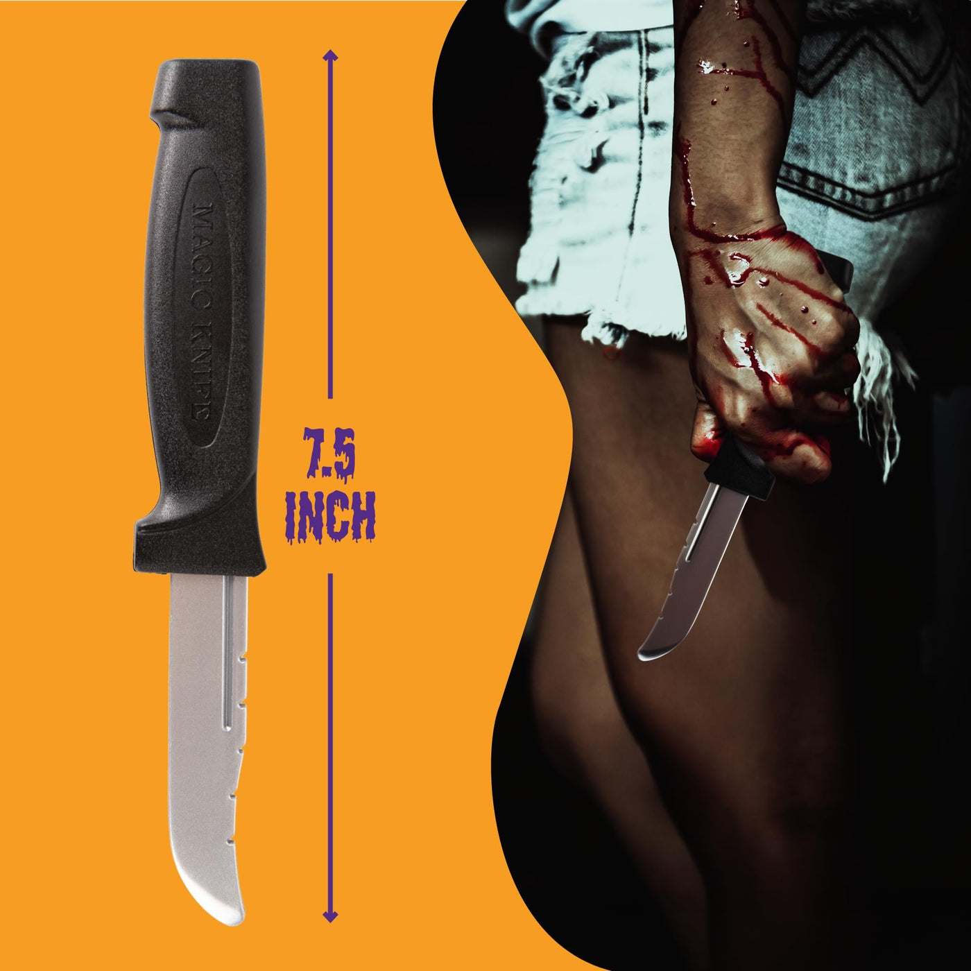 Halloween Retractable Toy Knives - Set of 3