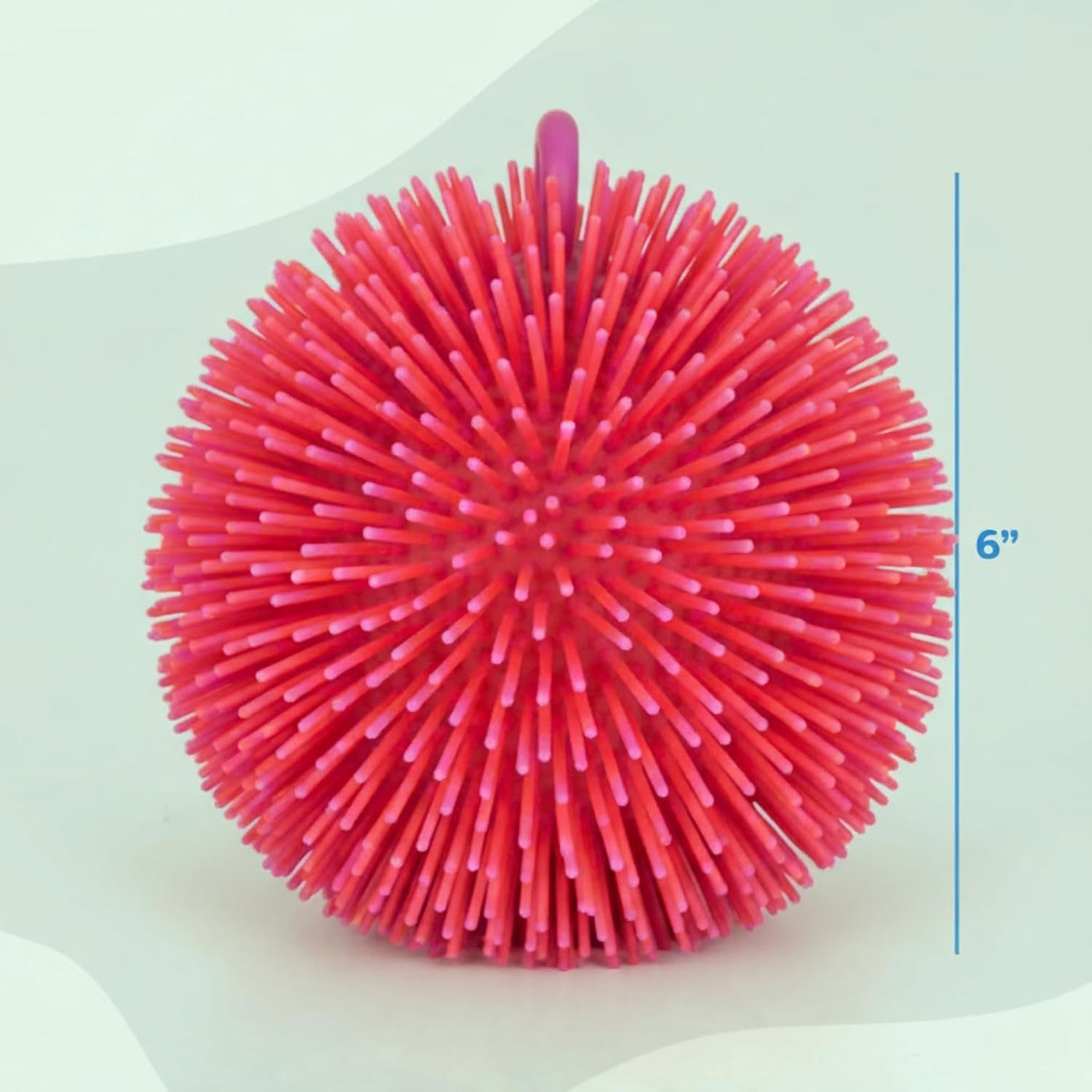 Tie Dye Puffer Ball with Hanging Loop, 6 Inch