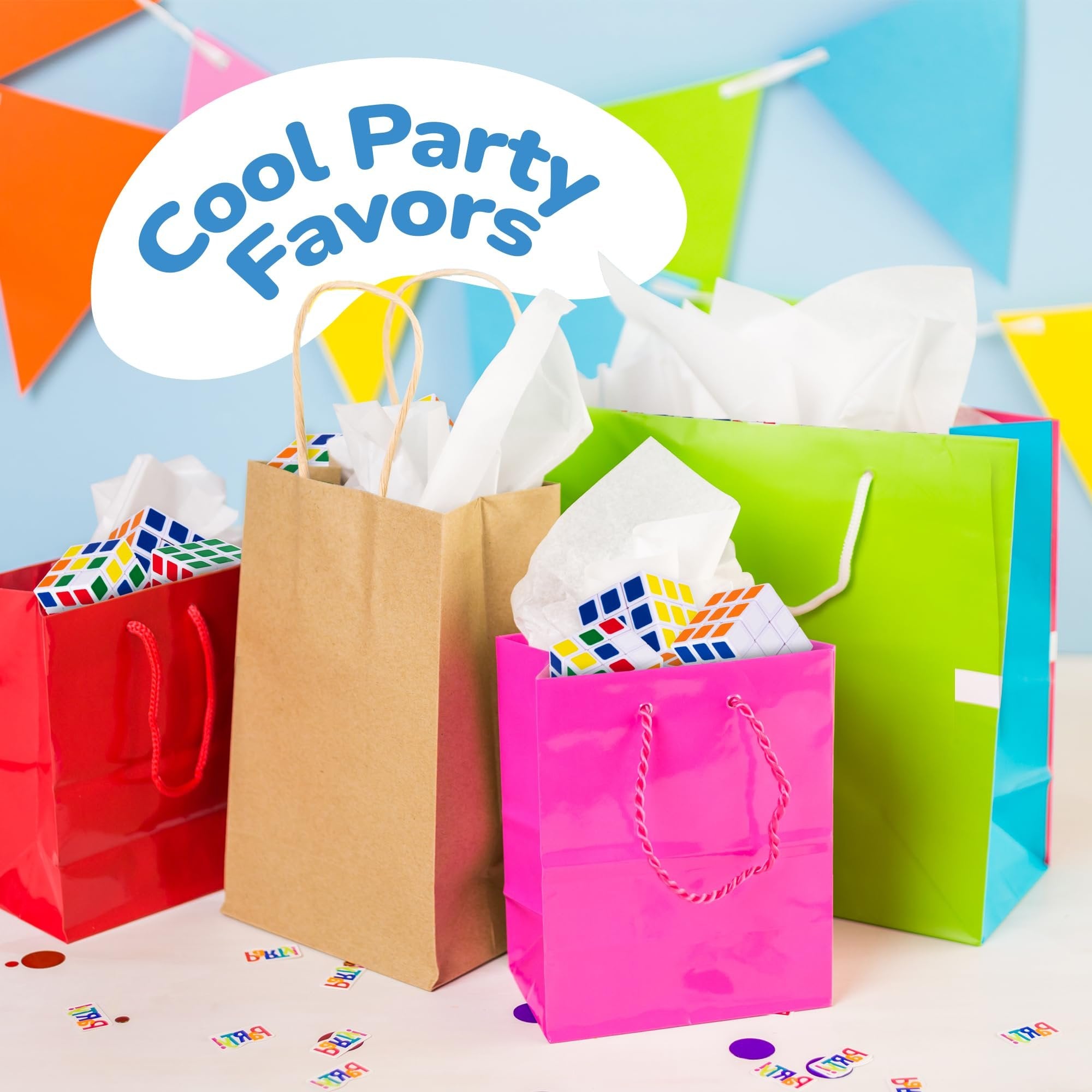 Mini 3x3 Puzzle Cubes - 24 Pack