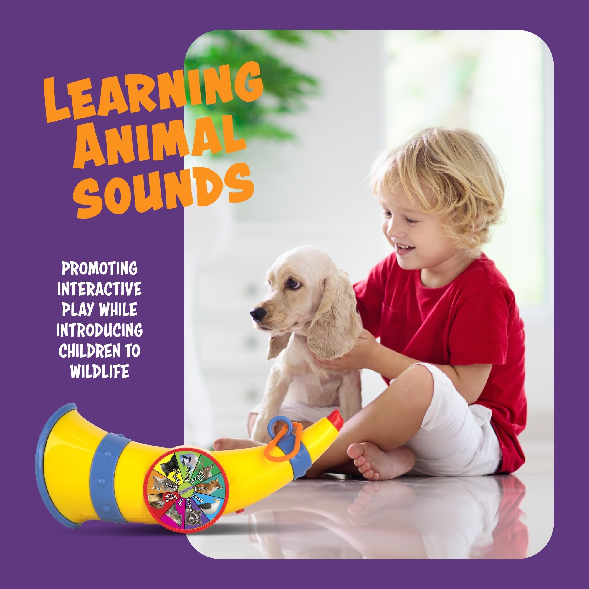 Wildlings Animal Caller – 9 Real Animal Sounds for Kids Ages 3–7