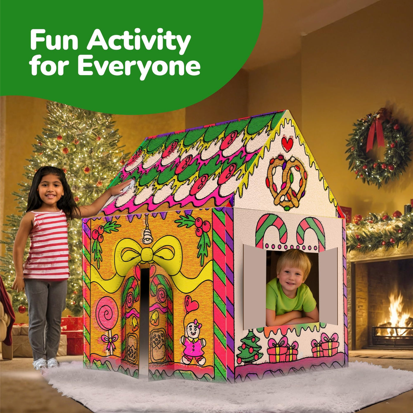 Gingerbread House Craft Kit For Kids