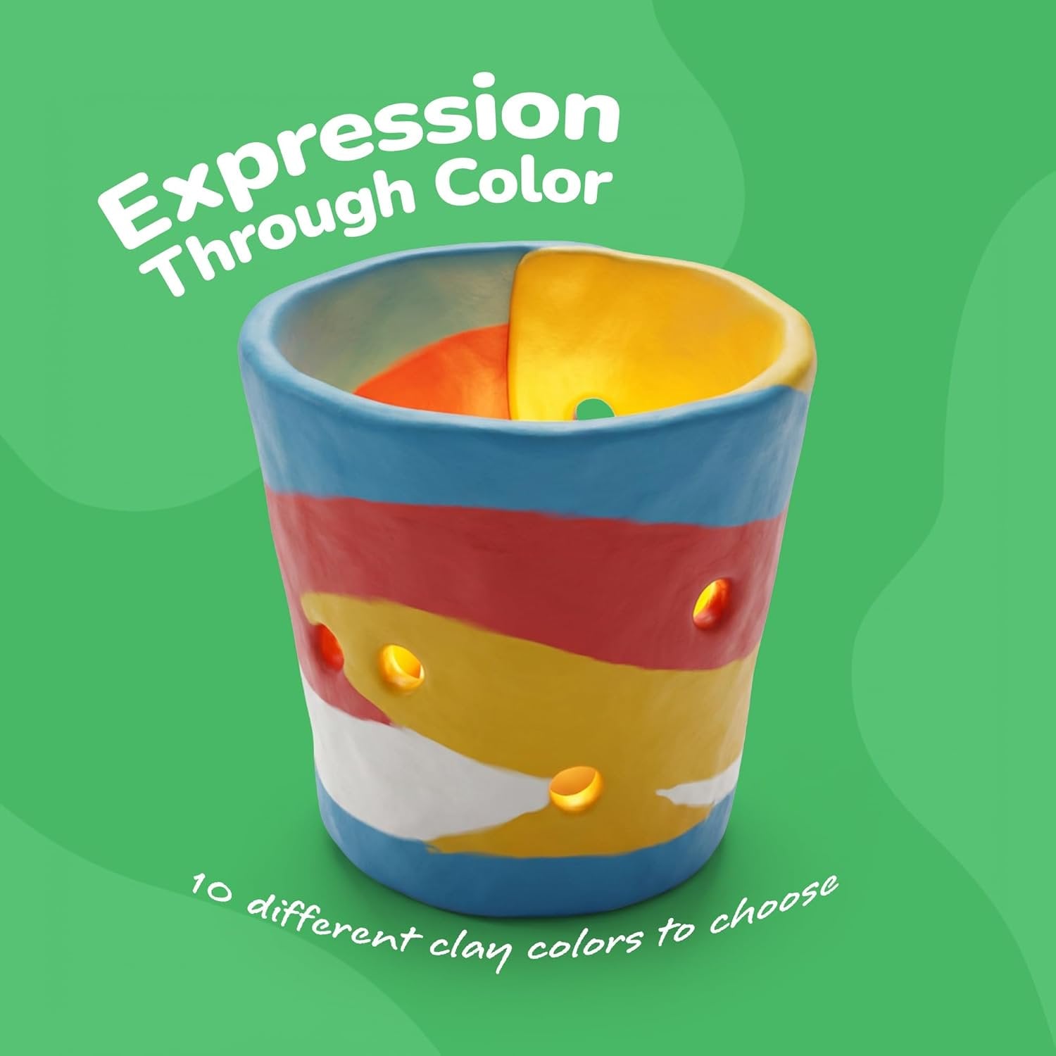 Clay Lantern Craft Kit - 3 Pack
