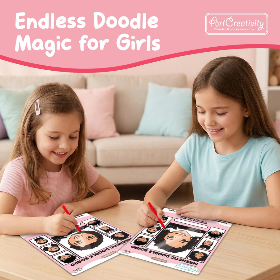 Magnetic Doodle Woman Face - 2 Pack