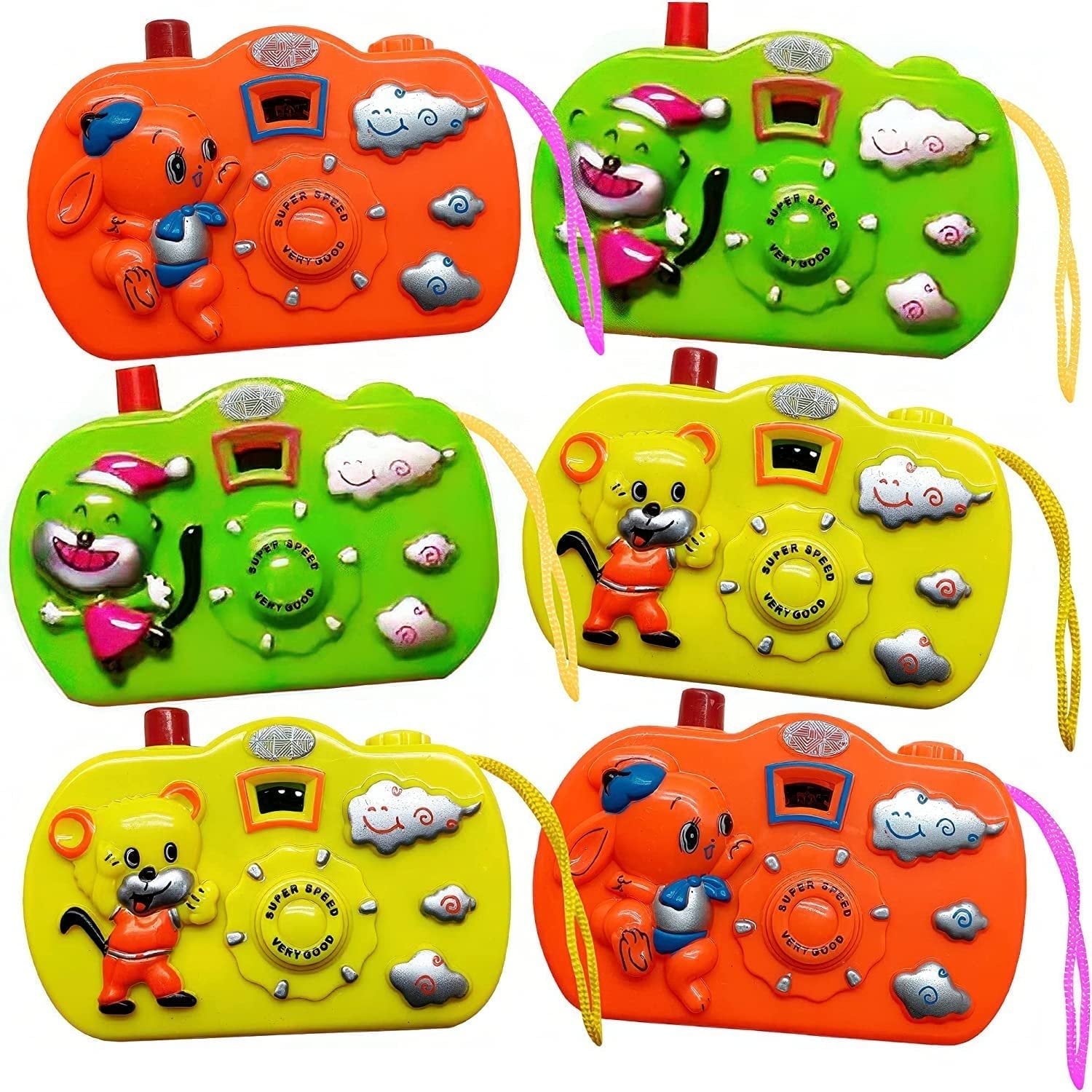 Toy Box Camera Kids’ Camera Toy Set, Pack of 24, Toy Cameras for Kids with Images in ...