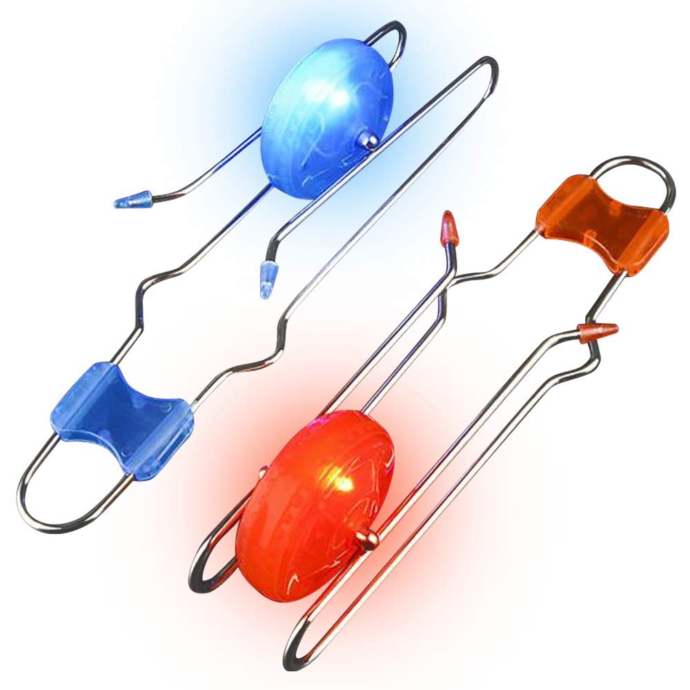 Retro Light Up Gyro Wheels Set of 2 for Kids, 8.5" Rail Twisters