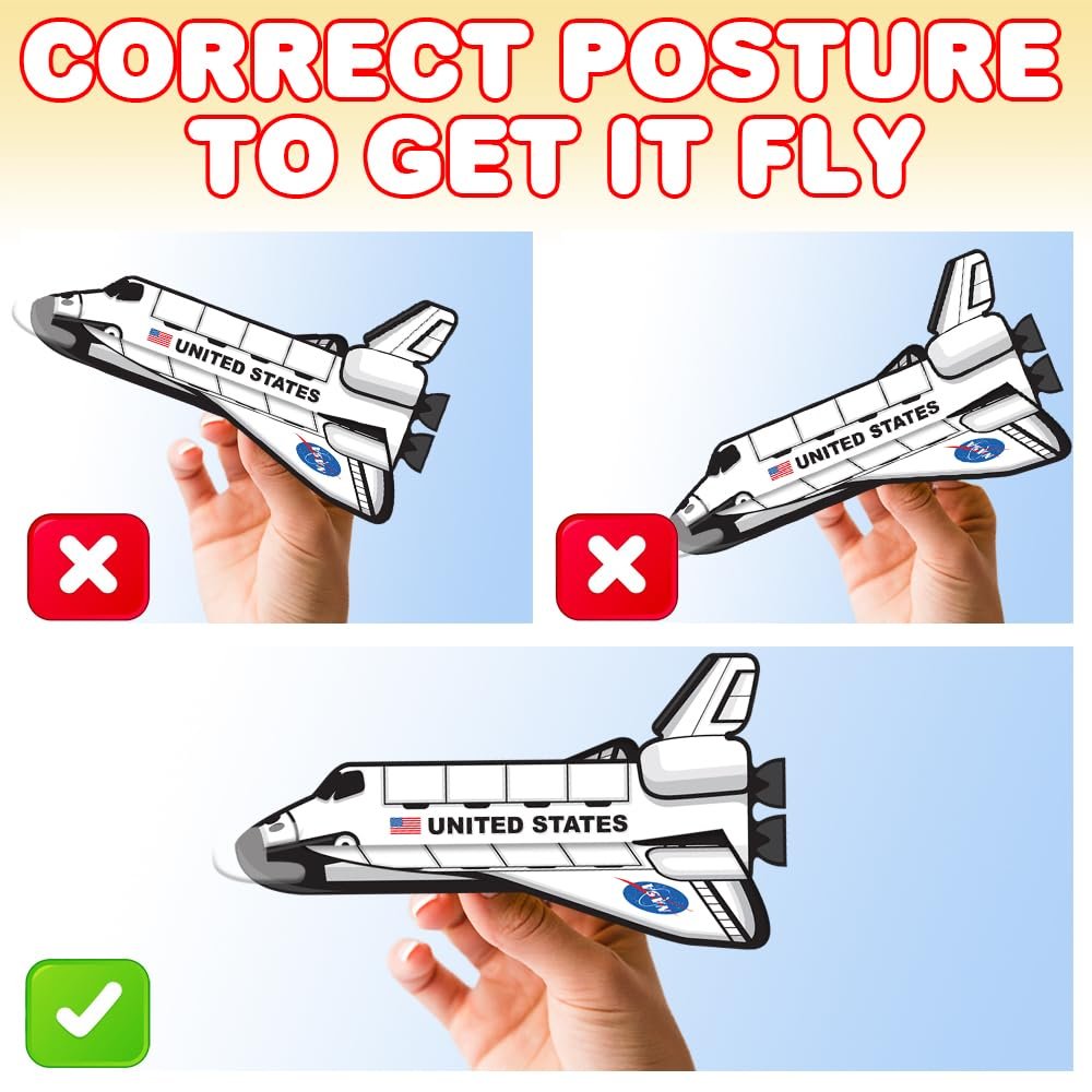 Space Shuttle Gliders, 24 Flying Toy Shuttles