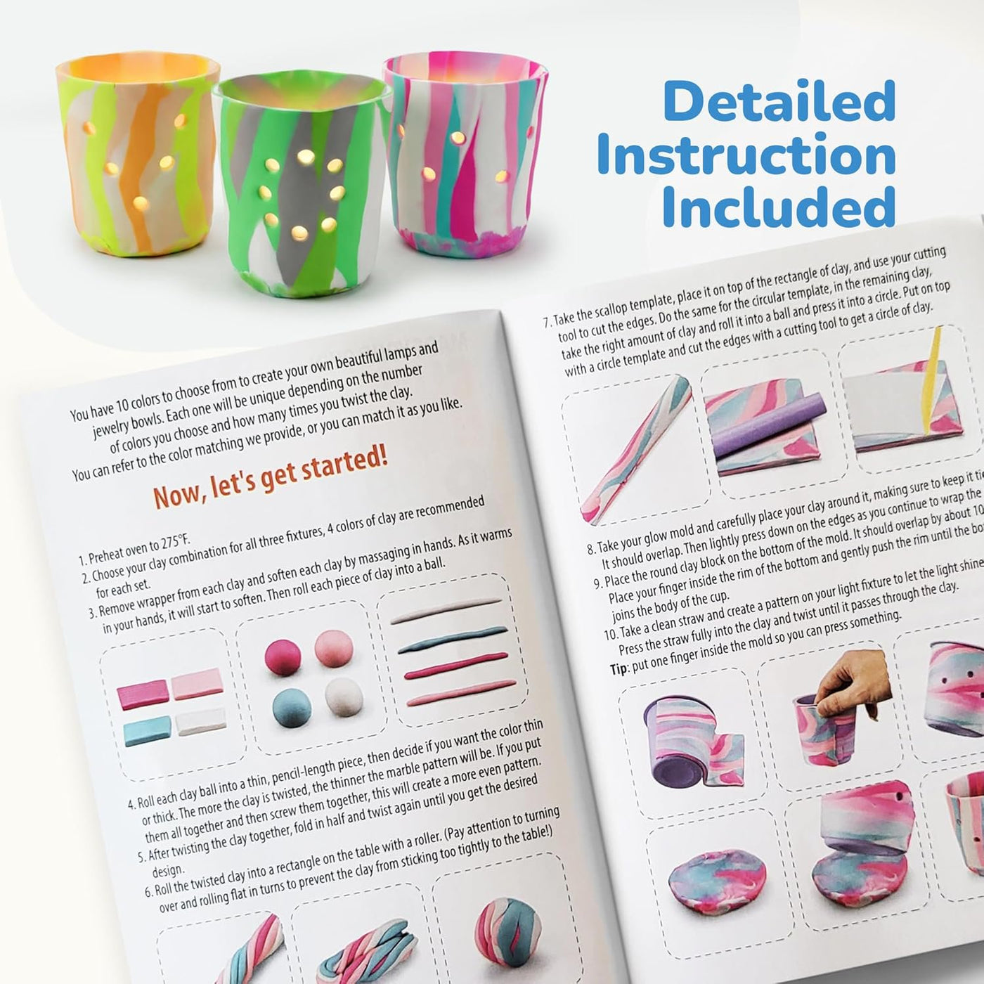 Clay Lantern Craft Kit - 3 Pack