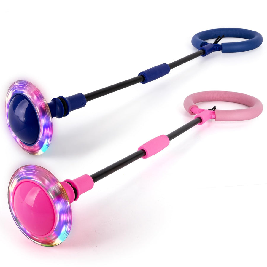 Light Up Ankle Skip Ball Set – 2 Pack LED Motion Toys for Kids