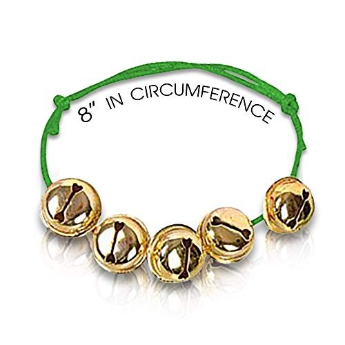 Jingle Bell Bracelets, Set of 24, Red and Green Adjustable Holiday Bell Bracelets, Christmas Stocking Stuffers for Kids and Adults, Fun Holiday Gifts and Goodie Bag Fillers