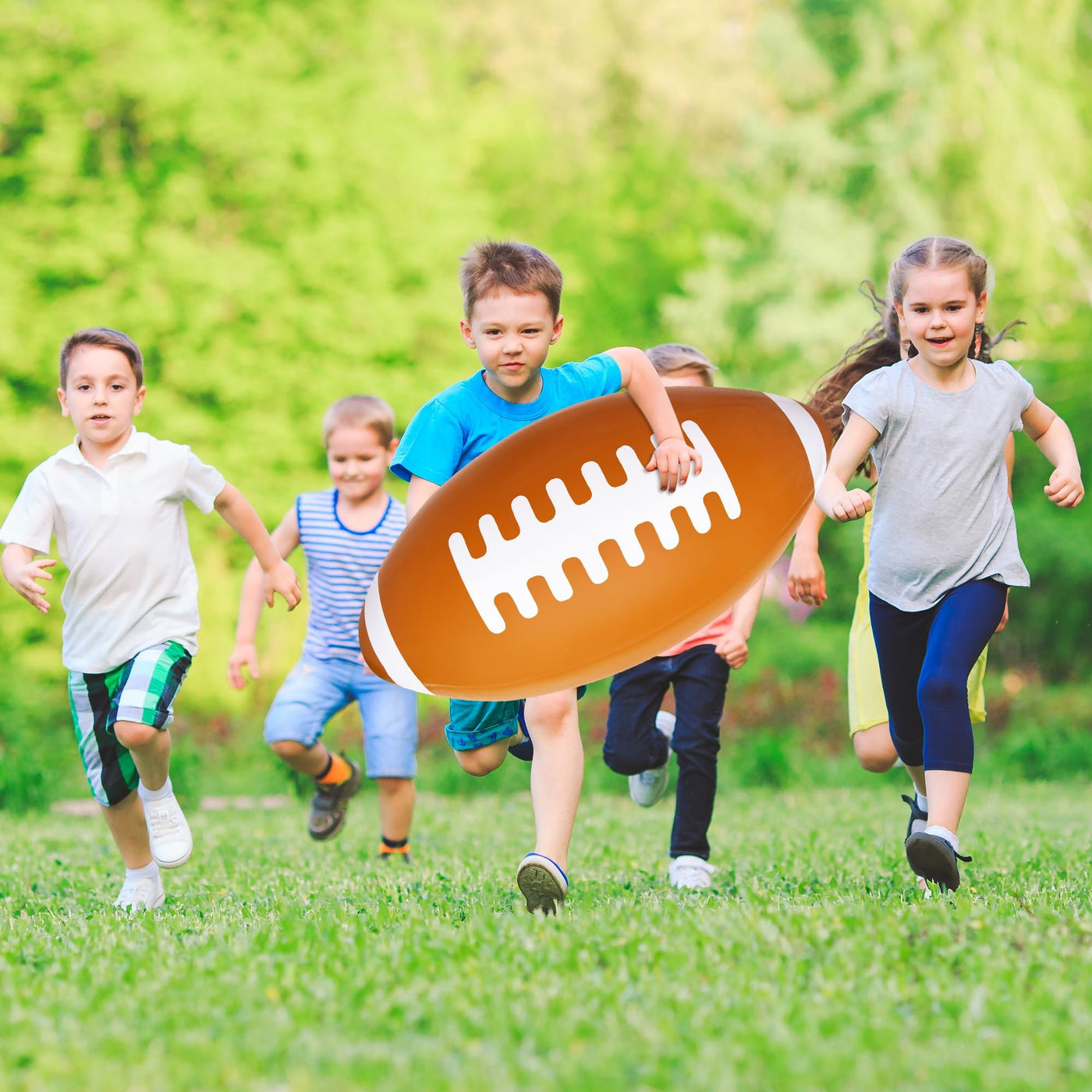 36" Giant Jumbo Inflatable Football with Tee Stand