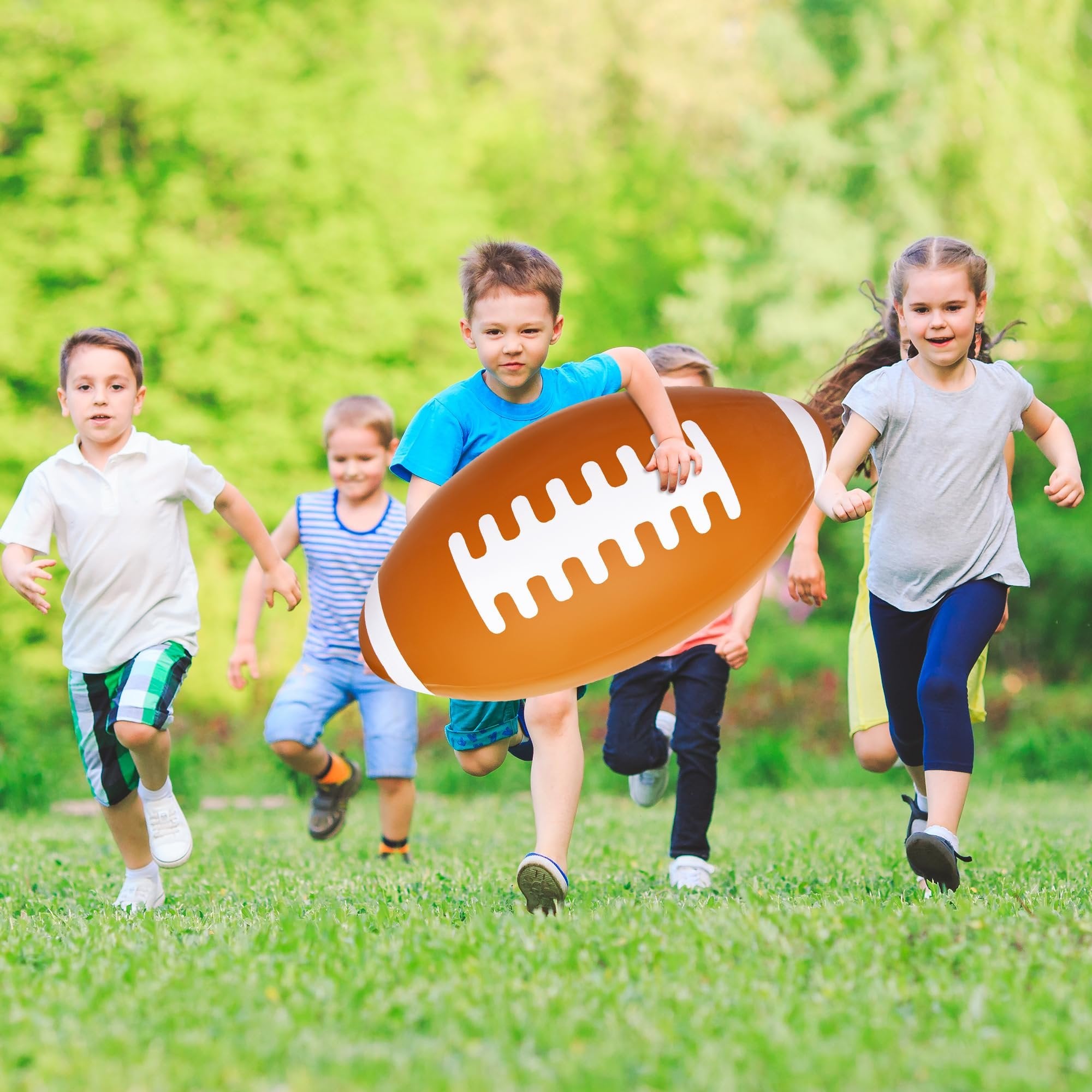 36" Giant Jumbo Inflatable Football with Tee Stand