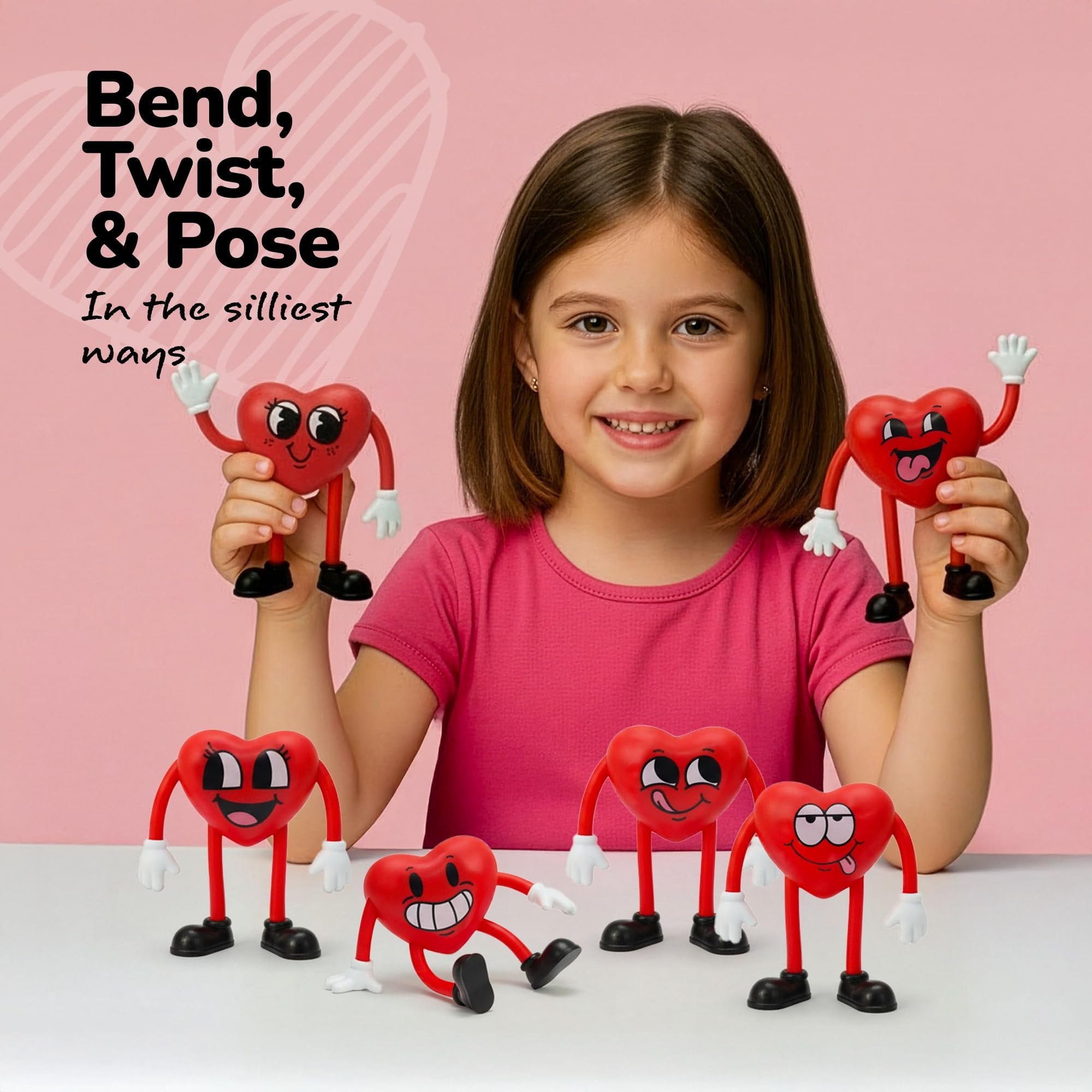 Heart Bendables - 12 Pack