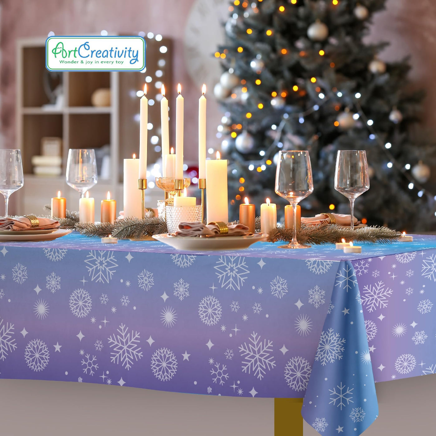 Snowflake Tablecloth - 6 Pack