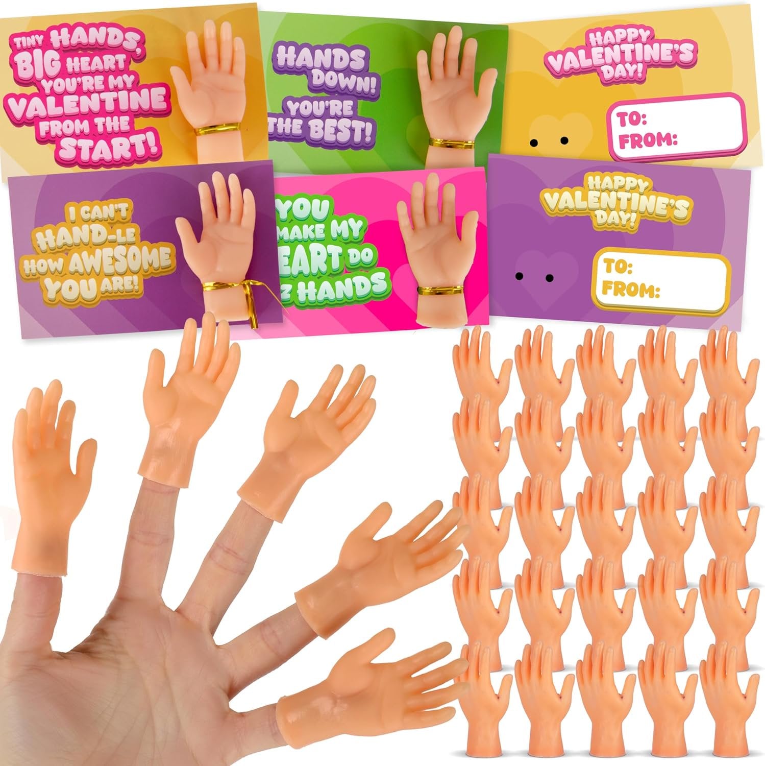 Valentine’s Tiny Hands Cards - Set of 28