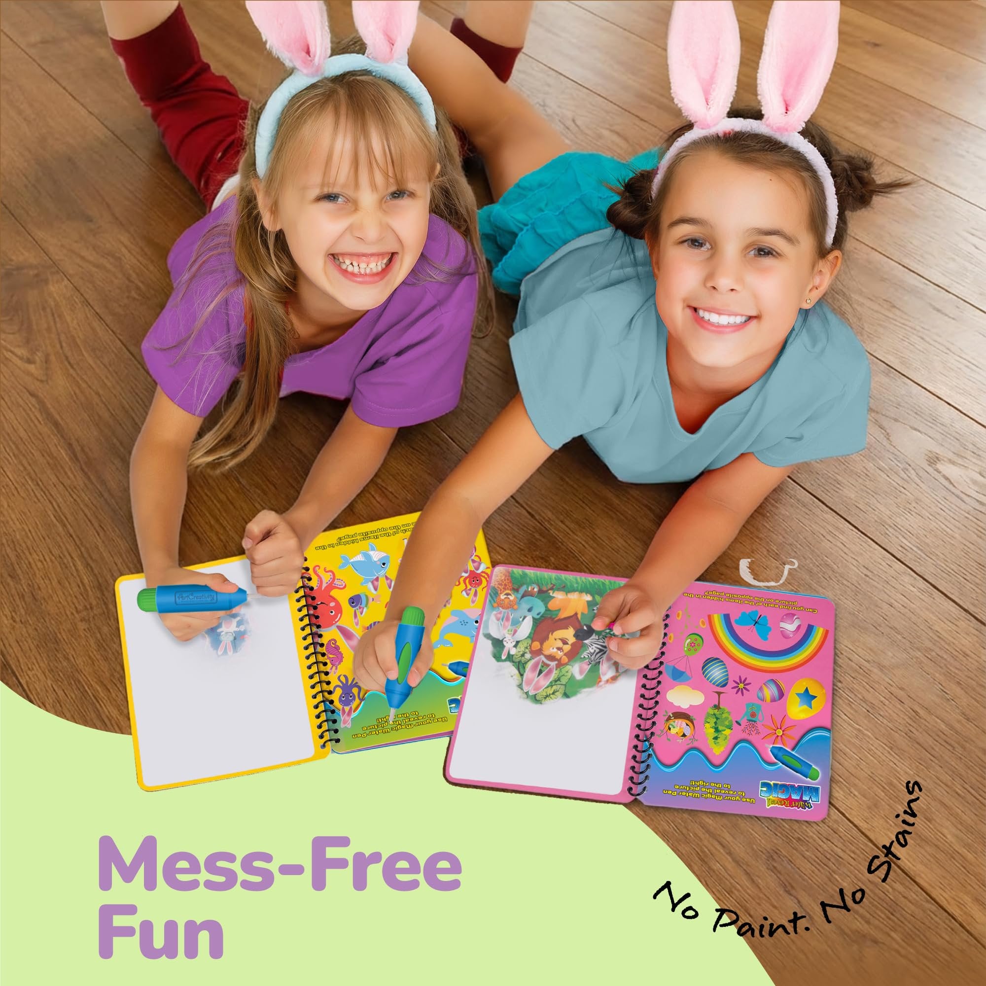 Easter Magic Water Coloring Books for Toddlers - 6 Pack