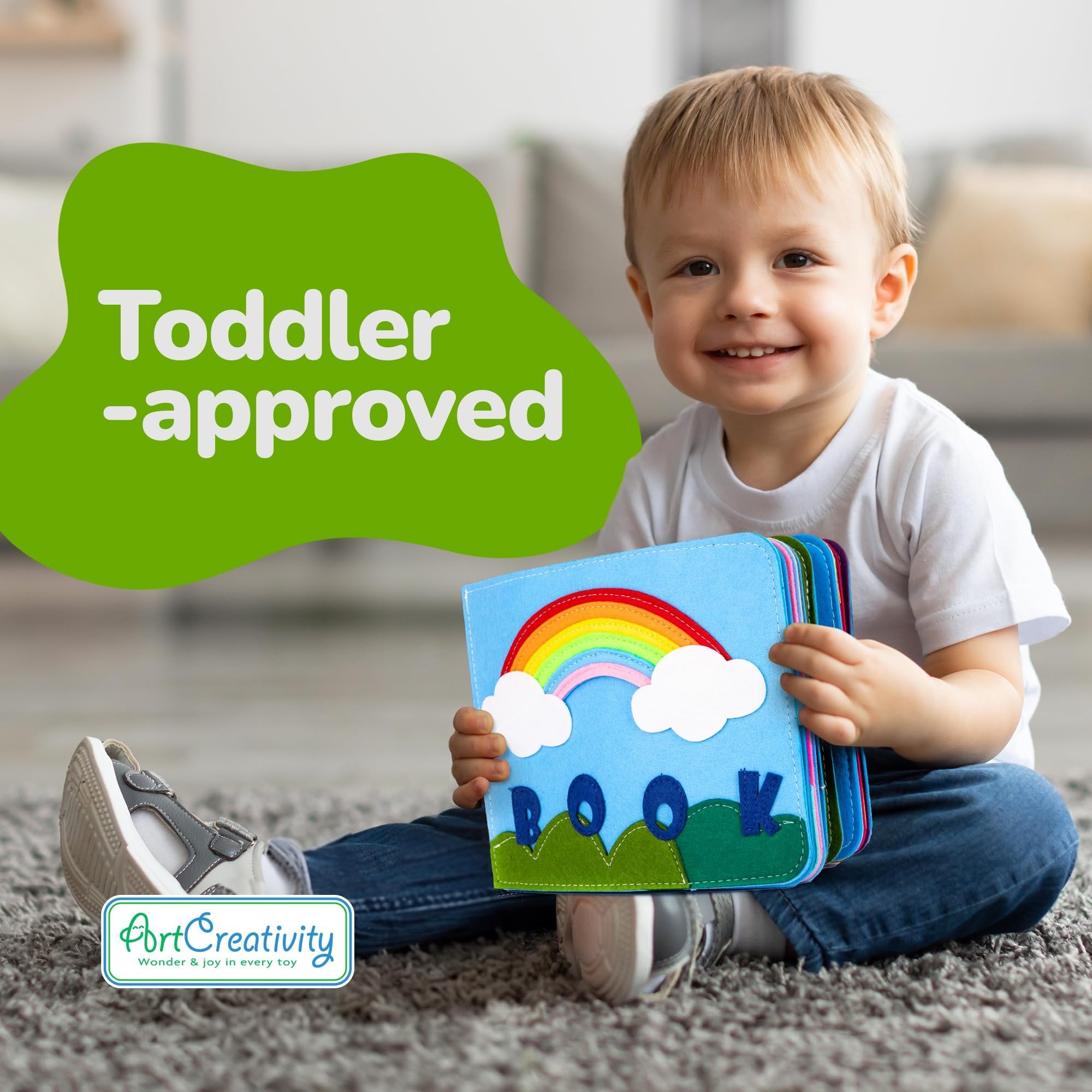 Montessori Quiet Book - Busy Book for Kids with 16 Pages Full of Interactive Activities