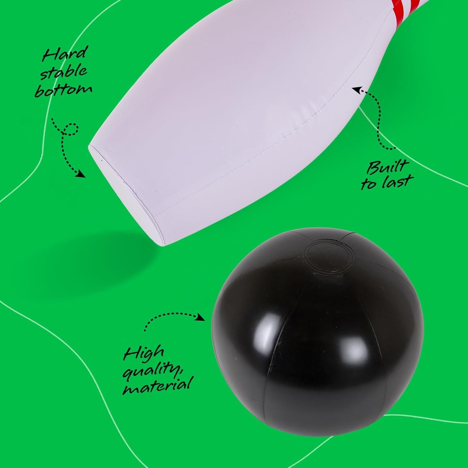 Giant Inflatable Bowling - Set of 6 Pins