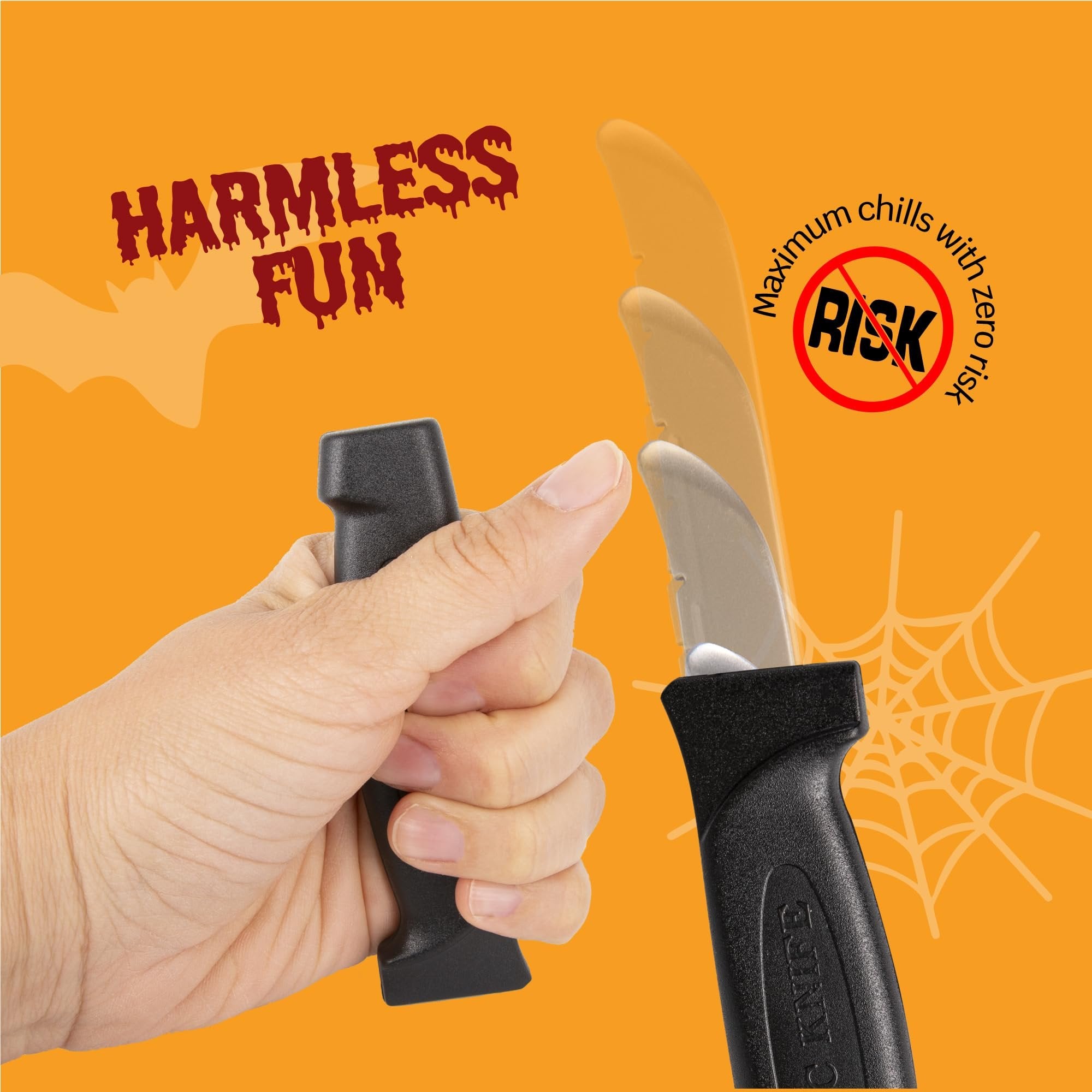 Halloween Retractable Toy Knives - Set of 3