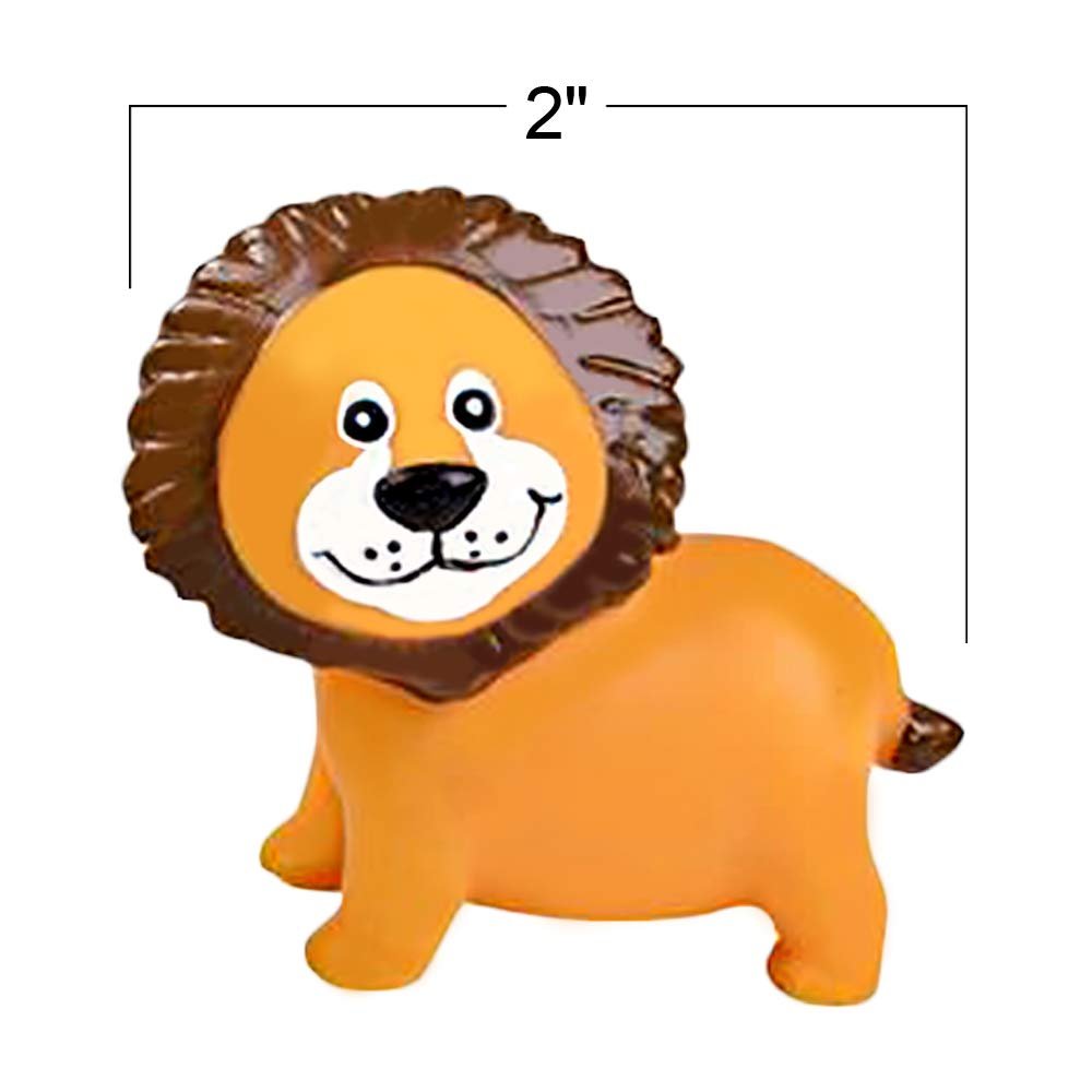 12 Squeezy Zoo Animals, Squeezable Safari Toy Squirts for Kids