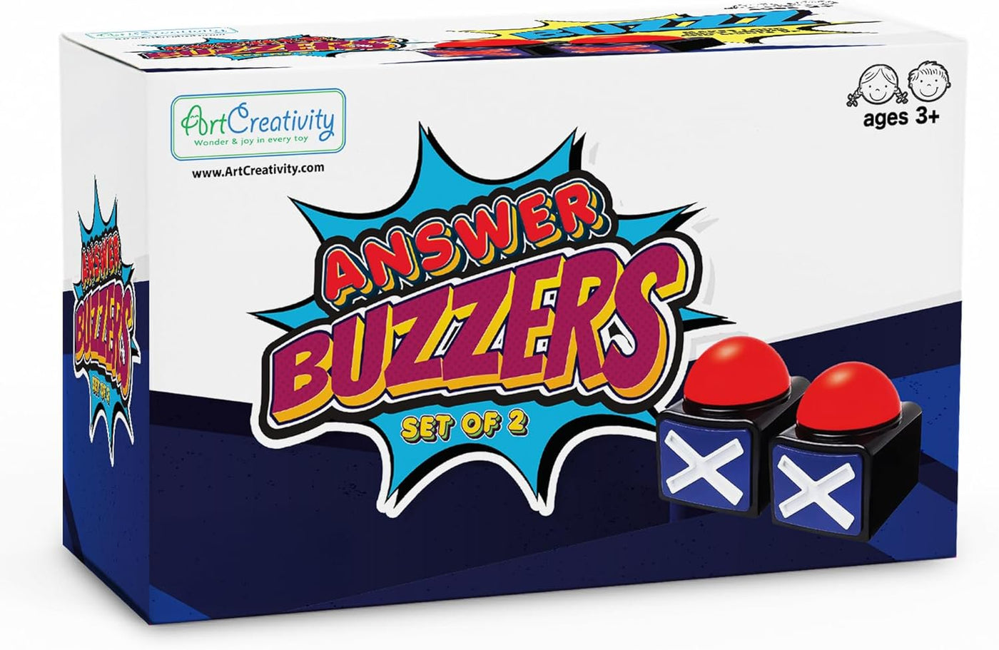 Buzzer with Lights and Sounds - Set of 2