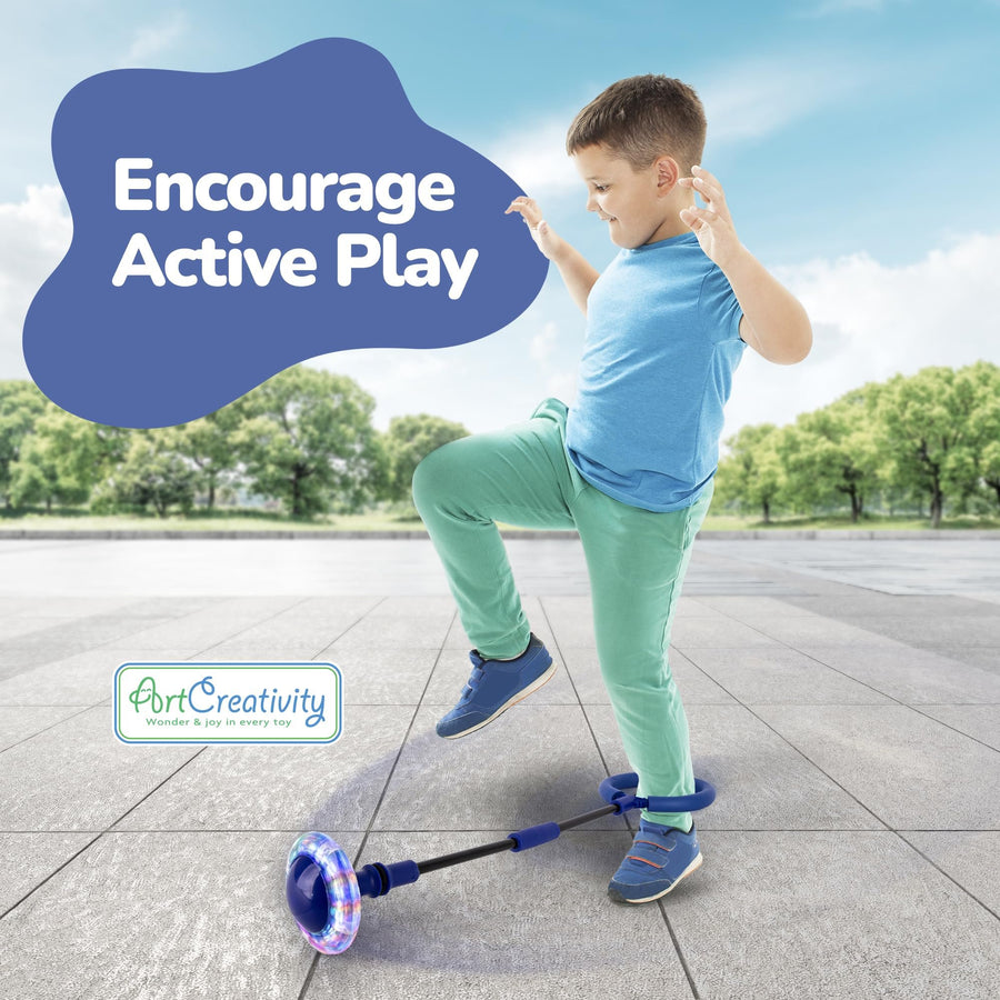 Light Up Ankle Skip Ball Set – 2 Pack LED Motion Toys for Kids