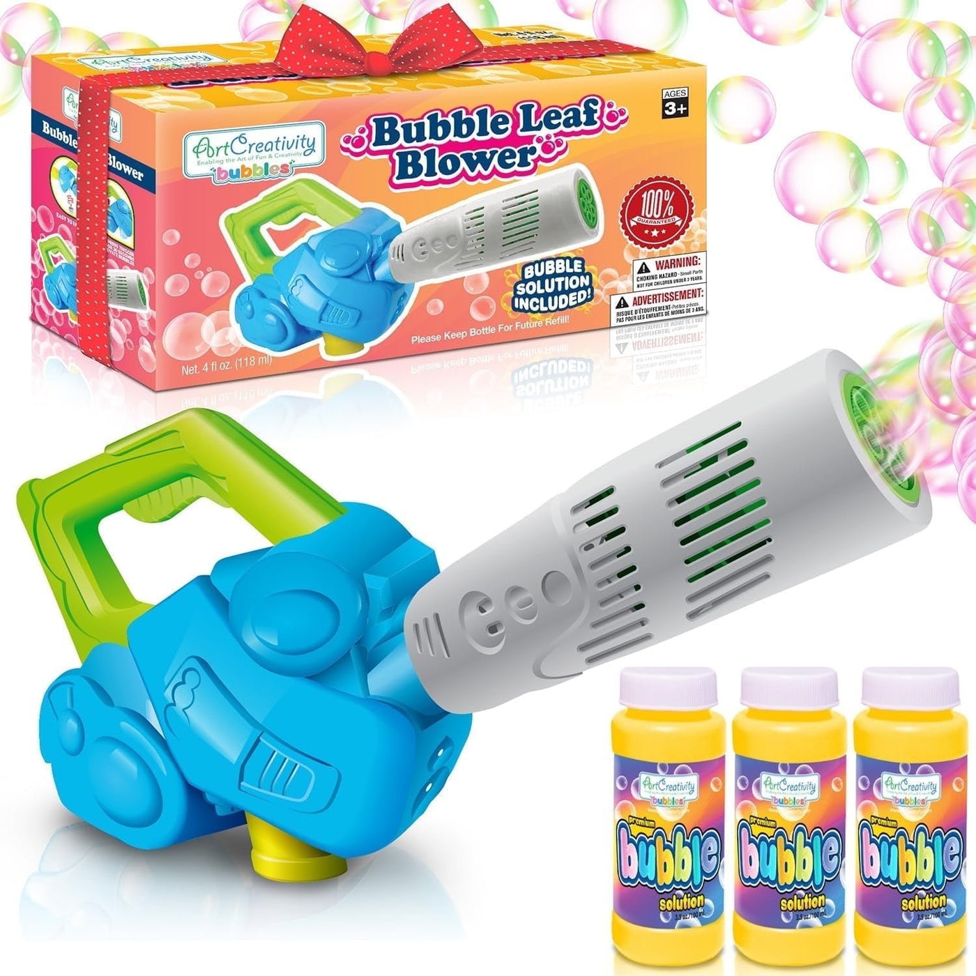 Bubble Leaf Blower for Toddlers, Kids Outdoor Bubble Blower