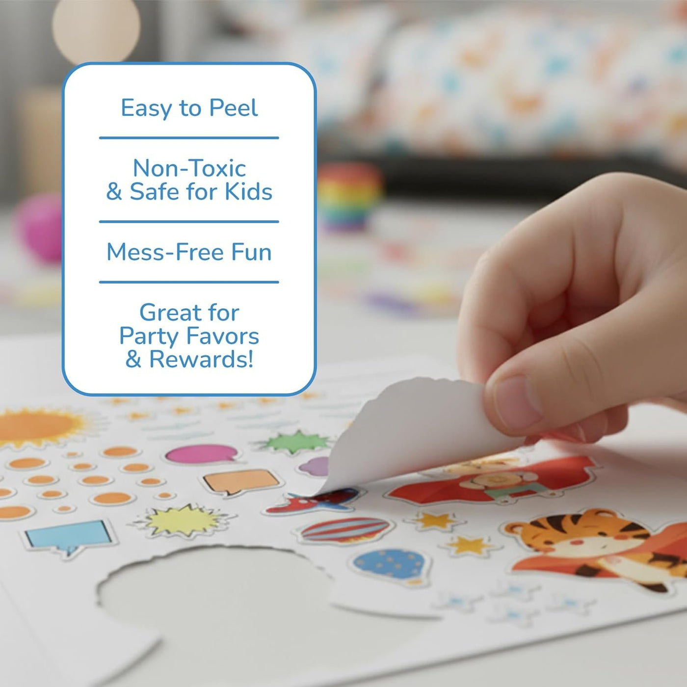 Sticker Activity Book for Kids and Adults - 500+ Creative Stickers, 12 Unique Scenes & Coloring Book Pages