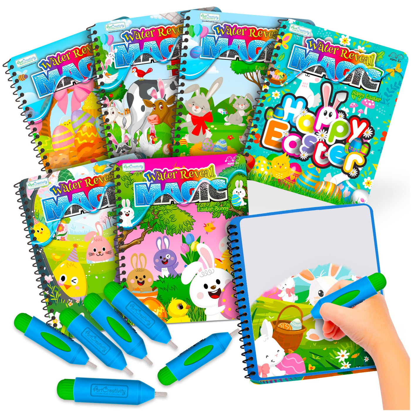 Easter Magic Water Coloring Books for Toddlers - 6 Pack