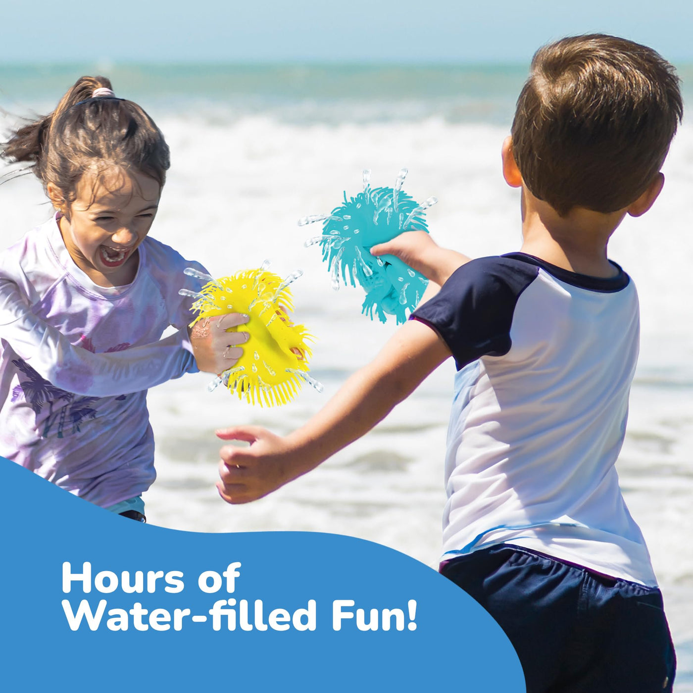 Splash Water Flying Disc Toys, Set of 3, Water Splashing Flying Discs 3 Bright Colors