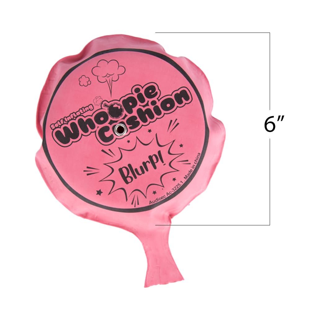 Self Inflating Whoopie Cushion Set - 3 Pack - 7 Inch Whoopee Cushions