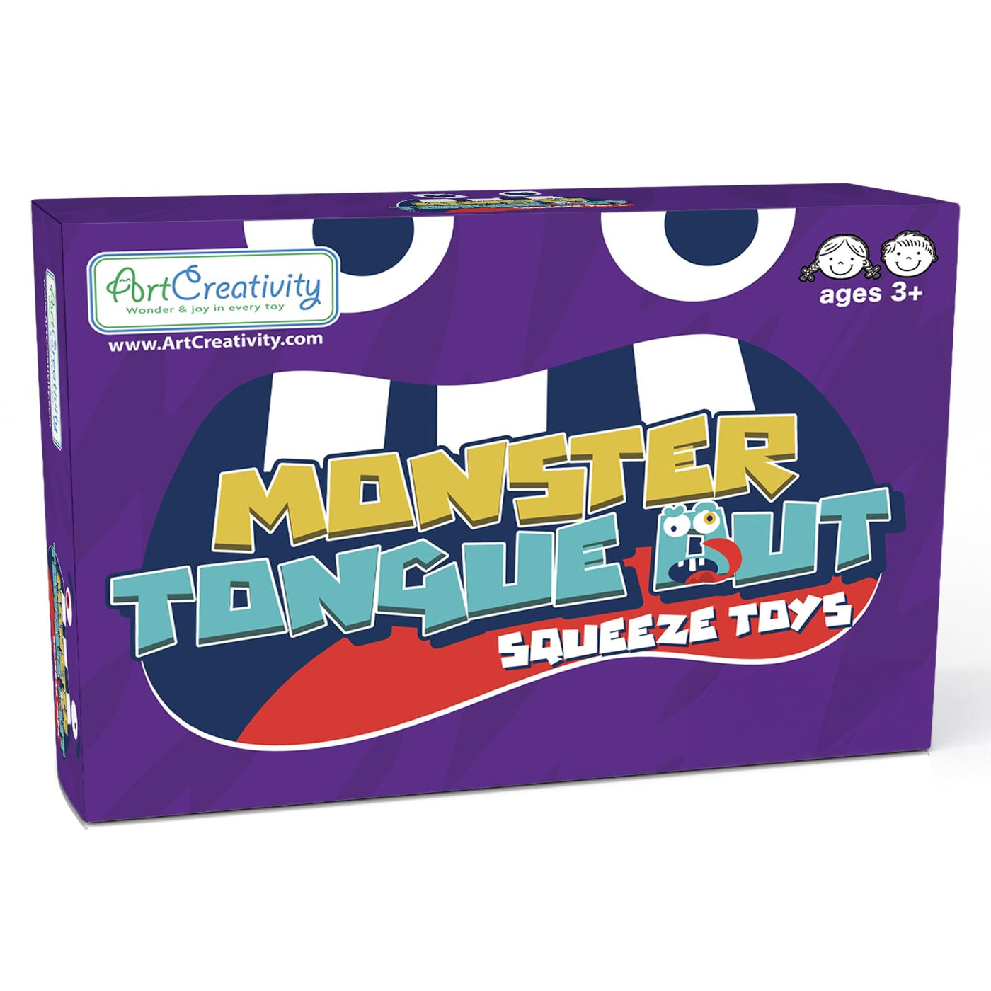 Monster Tongue Out Squeeze Toys - Set of 12