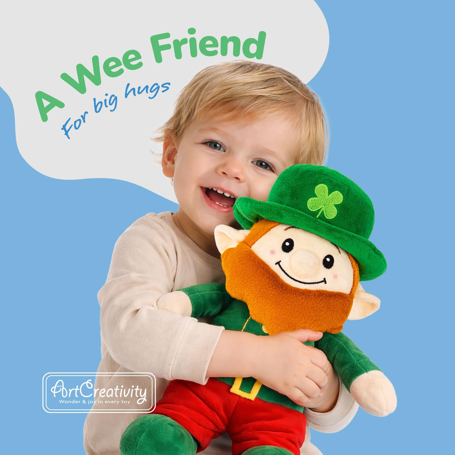 St. Patrick’s Day Plush Leprechaun - 12"