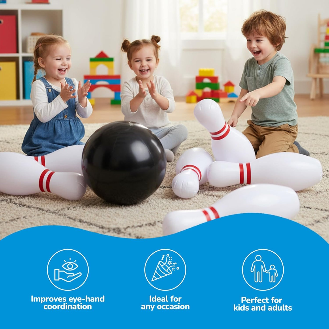 Giant Inflatable Bowling - Set of 6 Pins