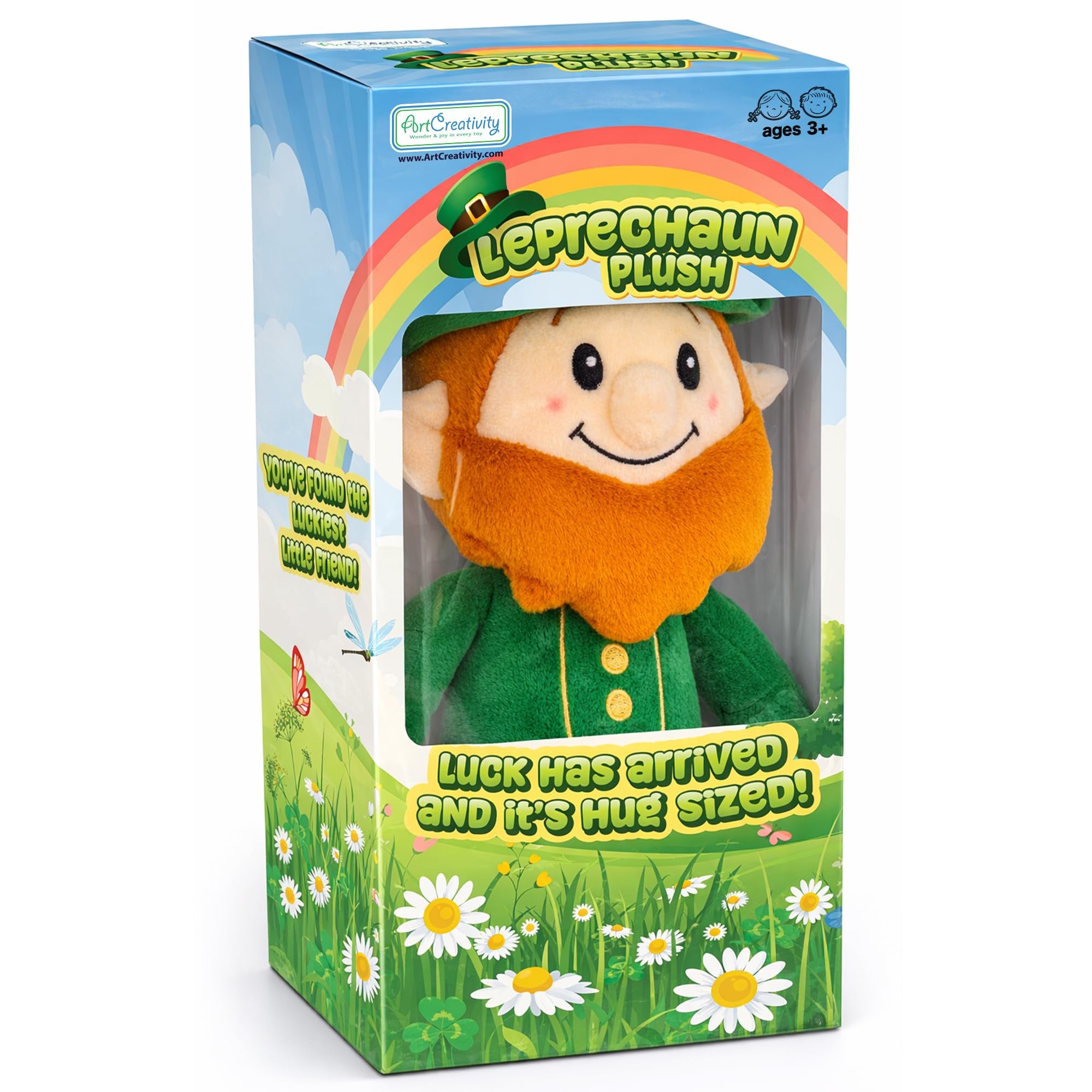 St. Patrick’s Day Plush Leprechaun - 12"