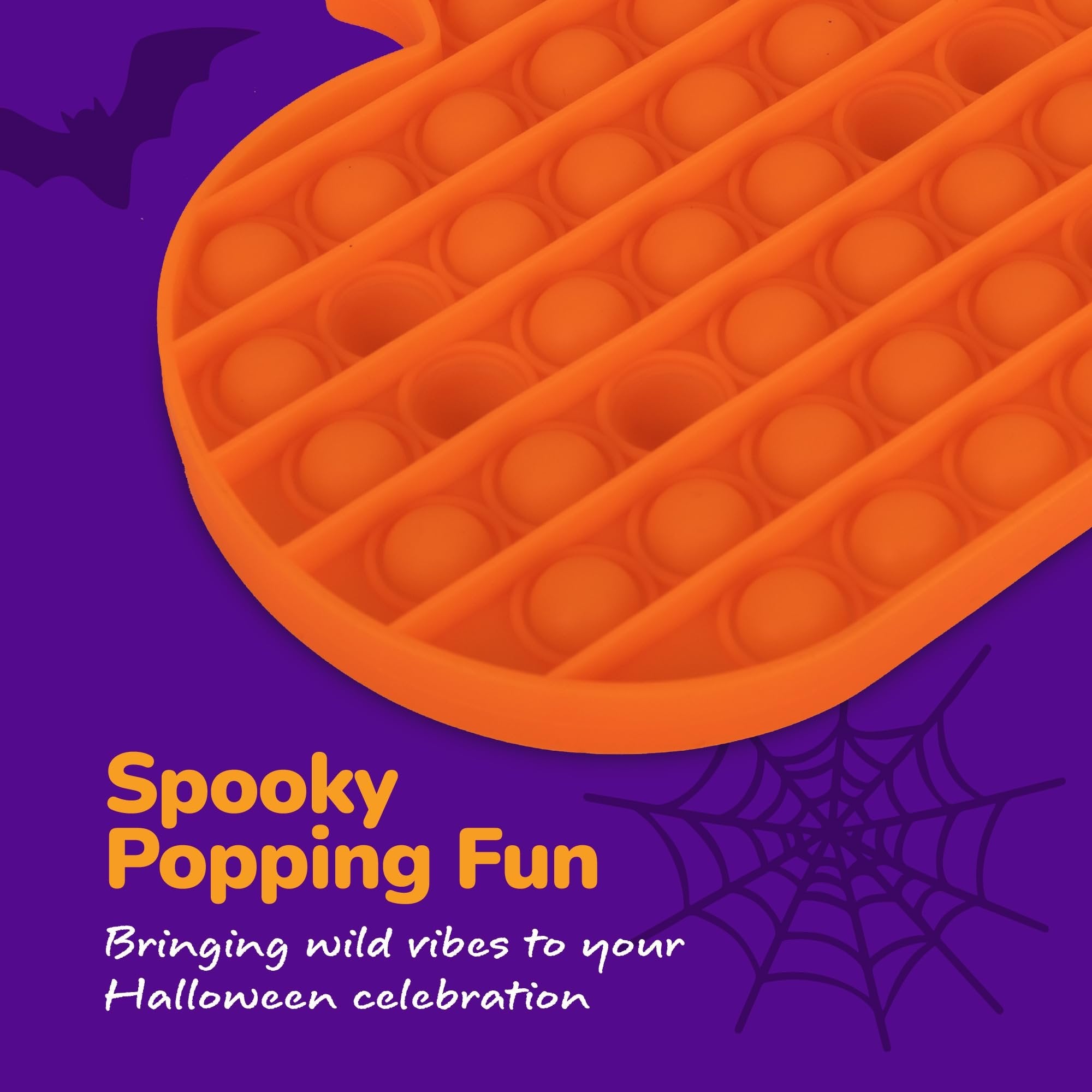 Halloween Poppers - 4 Pack - Halloween Pop Its Sensory Fidget Toys