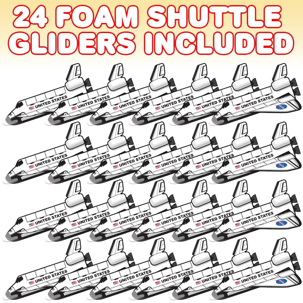 Space Shuttle Gliders, 24 Flying Toy Shuttles