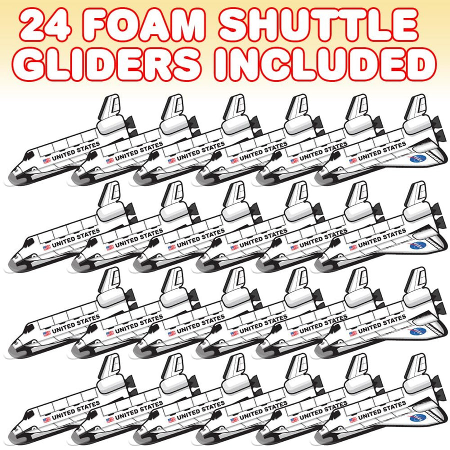 Space Shuttle Gliders, 24 Flying Toy Shuttles