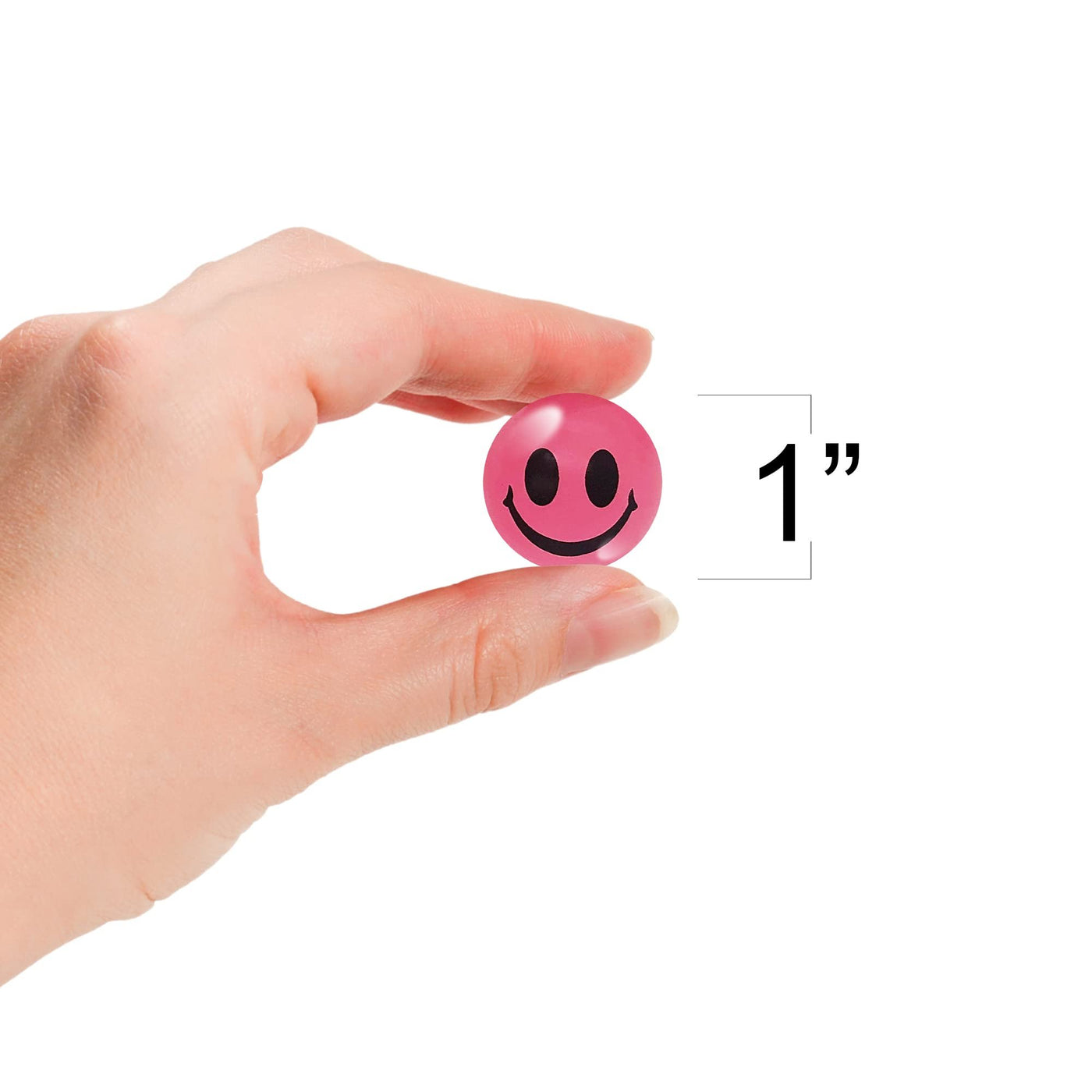 ArtCreativity 36-Set High Bouncy Glow-in-the-Dark Smiley Face Rubber Balls – Safe & Durable Party Favors for Kids