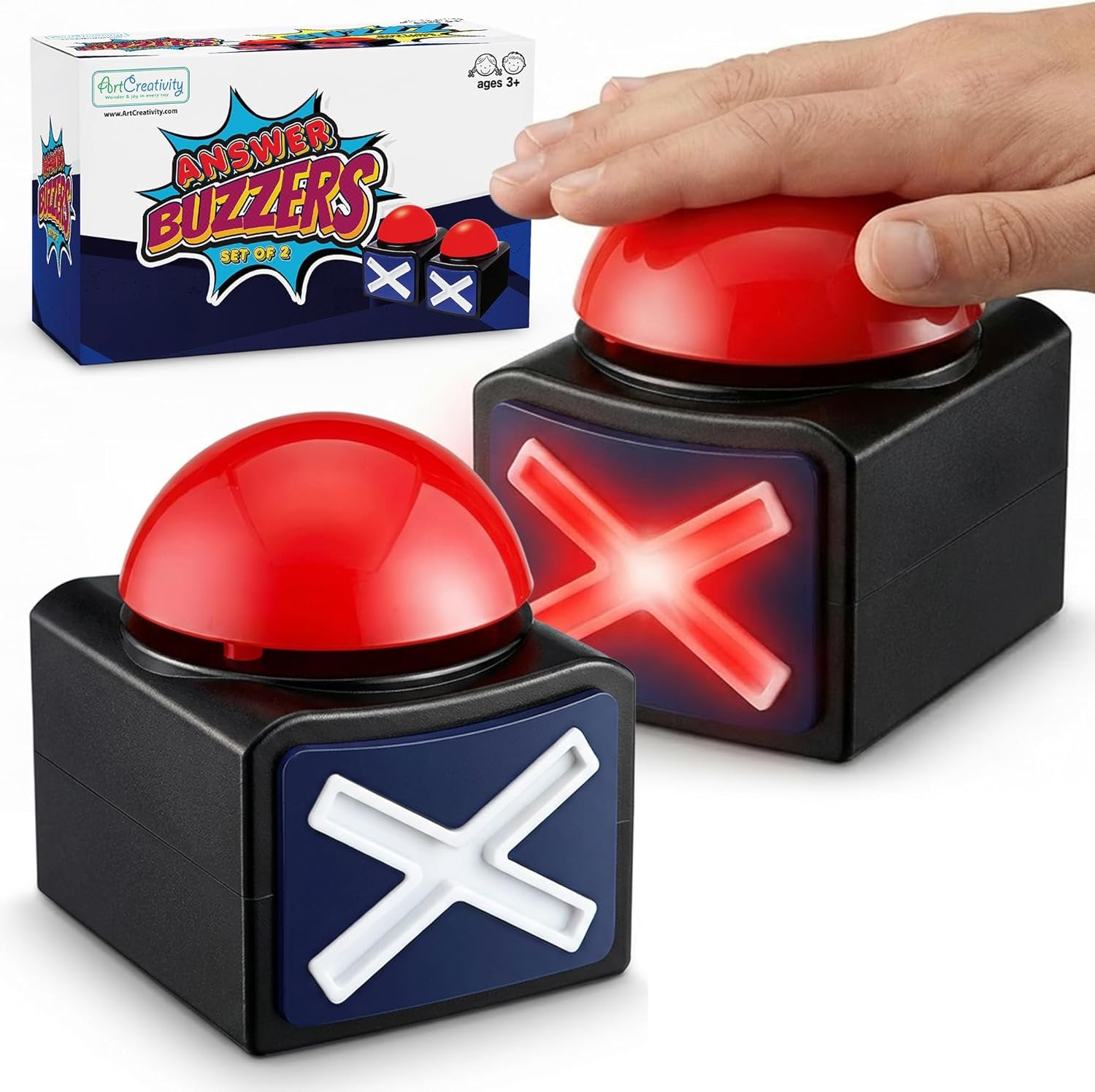 Buzzer with Lights and Sounds - Set of 2