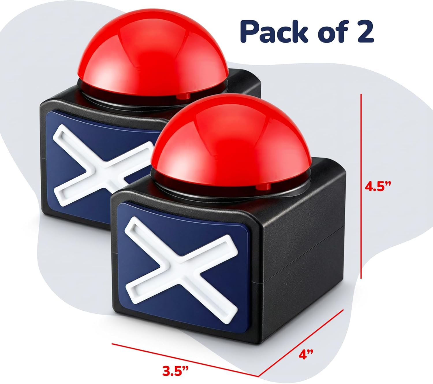Buzzer with Lights and Sounds - Set of 2