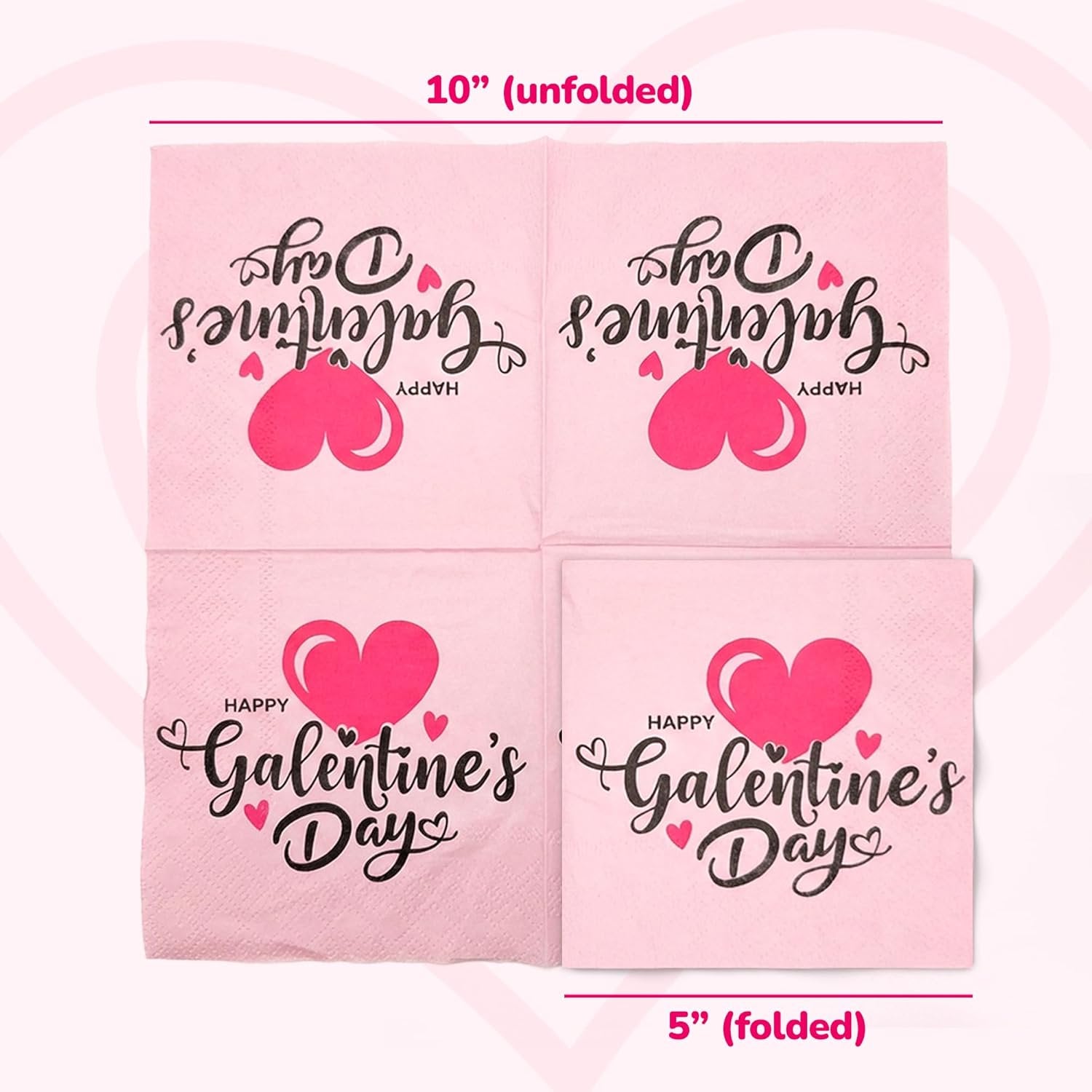 Galentine's Napkins - 80 Pcs