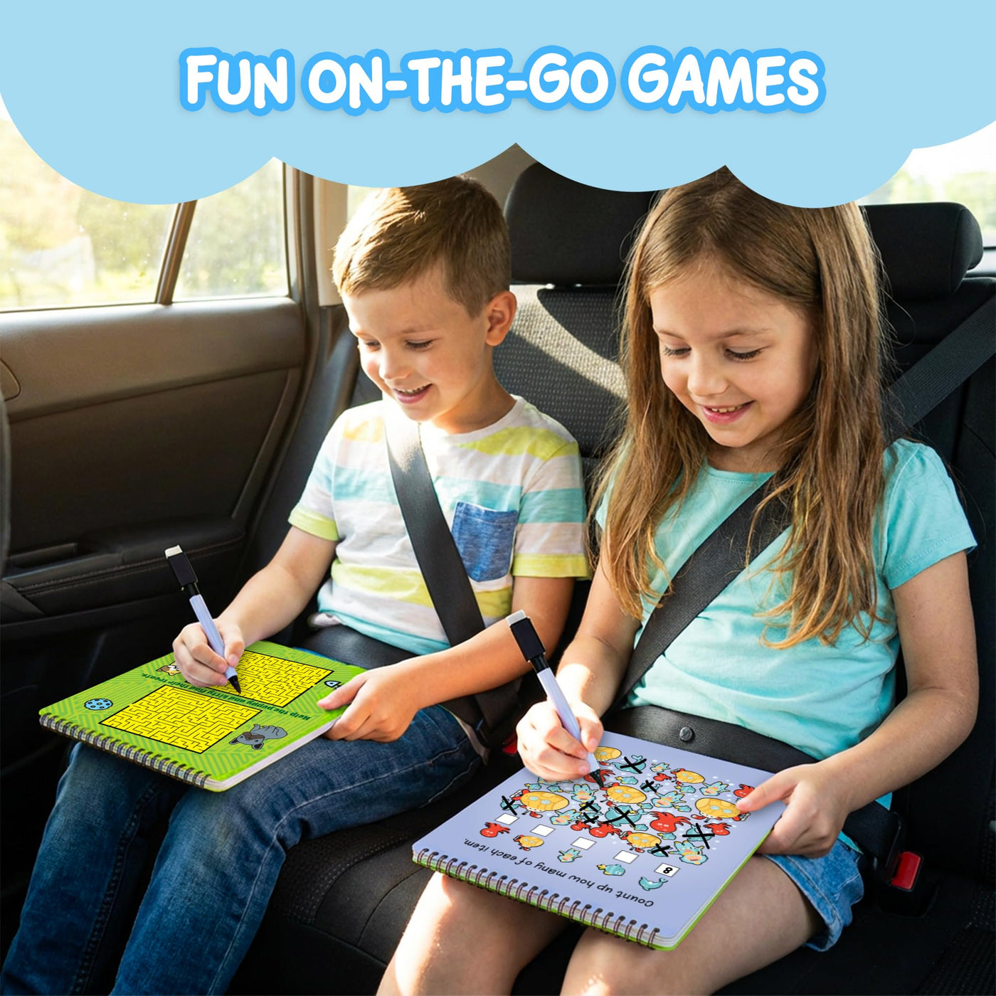 Gamie Travel Dry Erase Activity Pad - 2 Pack