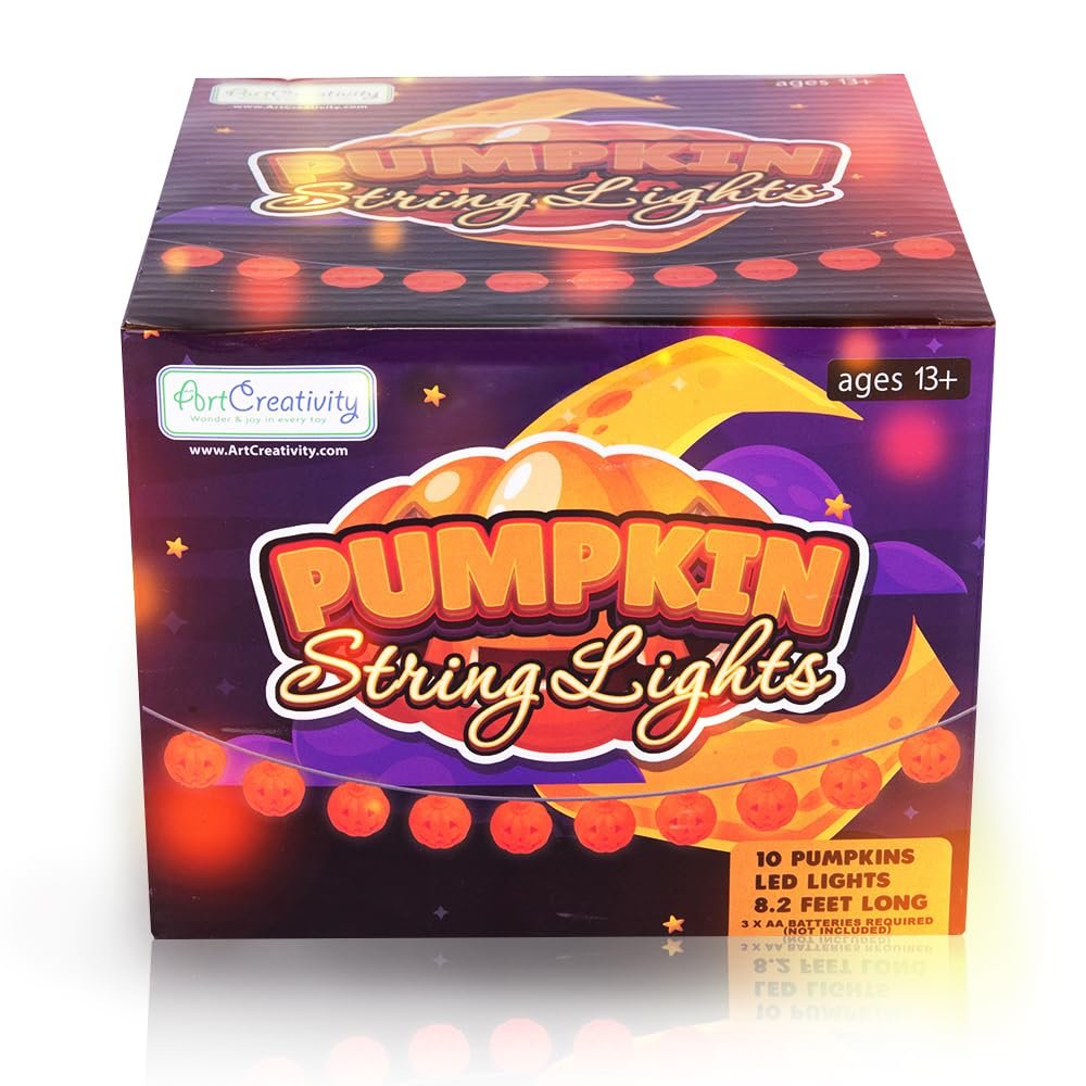 Halloween Pumpkin String Lights with Remote - 20 LED