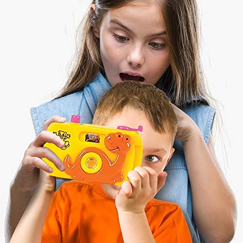 Kids’ Camera Toy Set - Pack of 12 - Children’s Pretend Play Prop with Images in Viewfinder