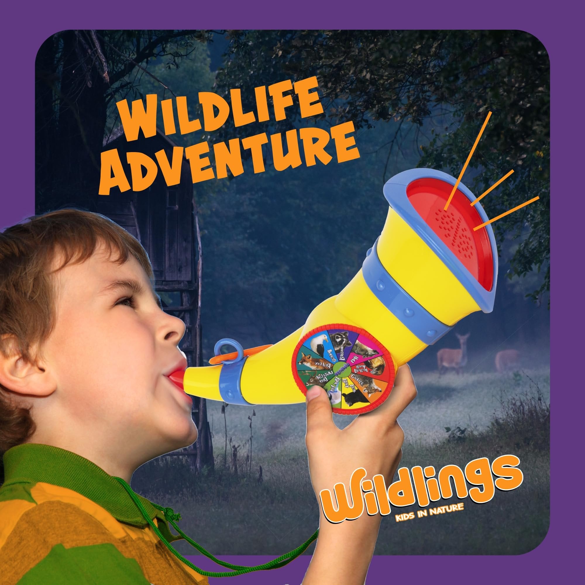 Wildlings Animal Caller – 9 Real Animal Sounds for Kids Ages 3–7