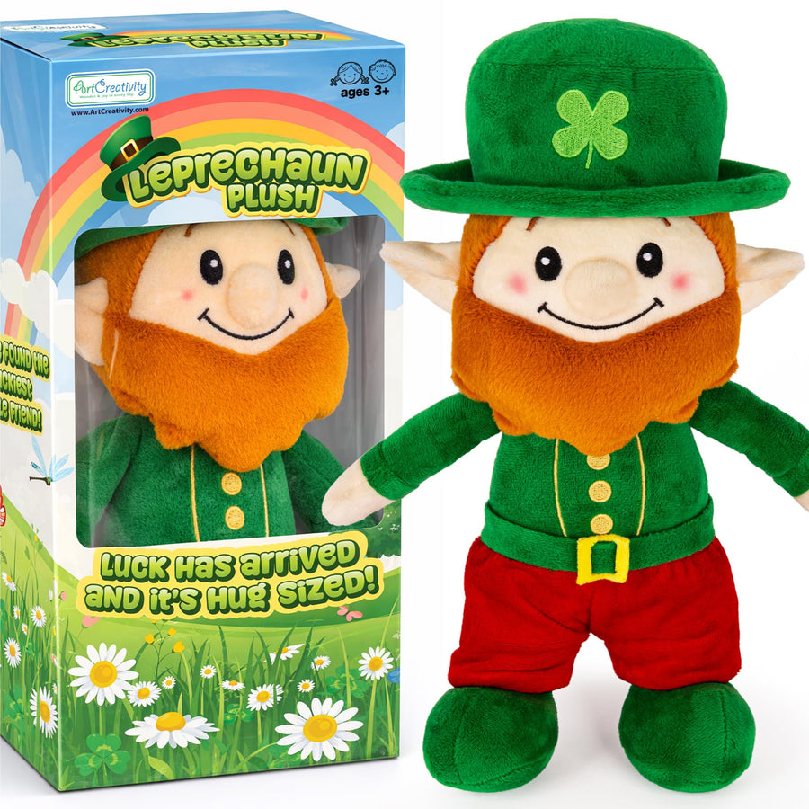 St. Patrick’s Day Plush Leprechaun - 12"