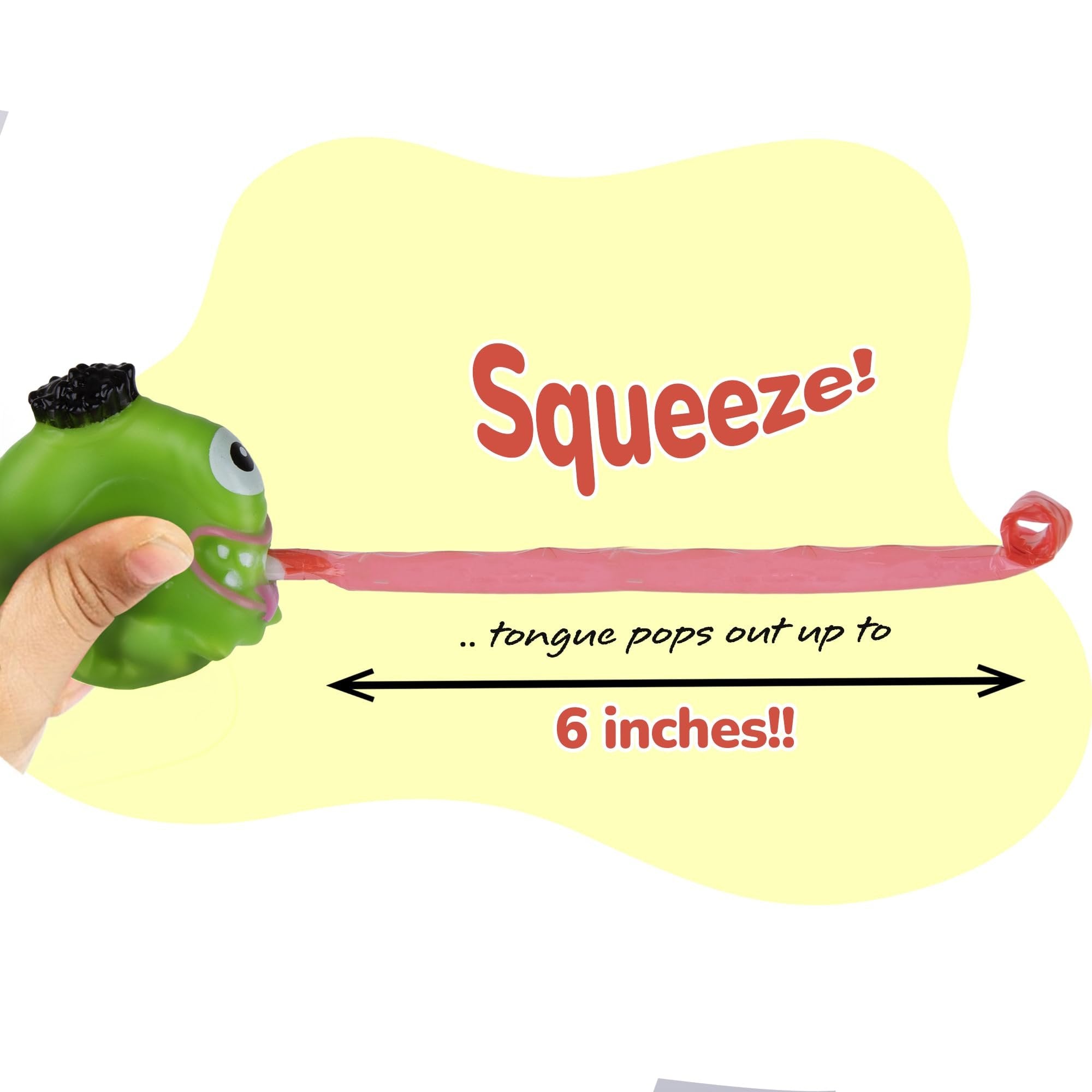 Monster Tongue Out Squeeze Toys - Set of 12