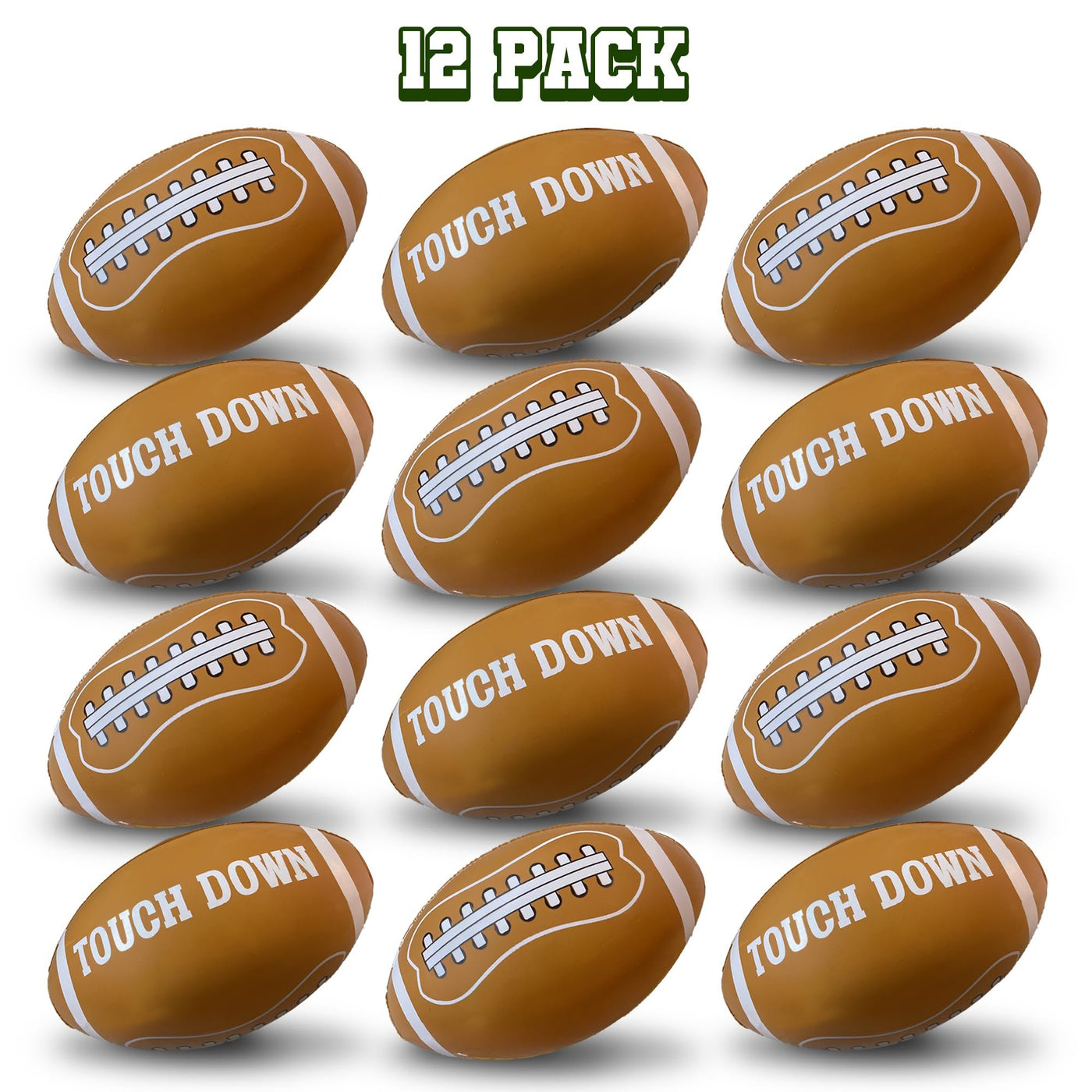 12 Pcs Inflatable Football for Football Party Decorations