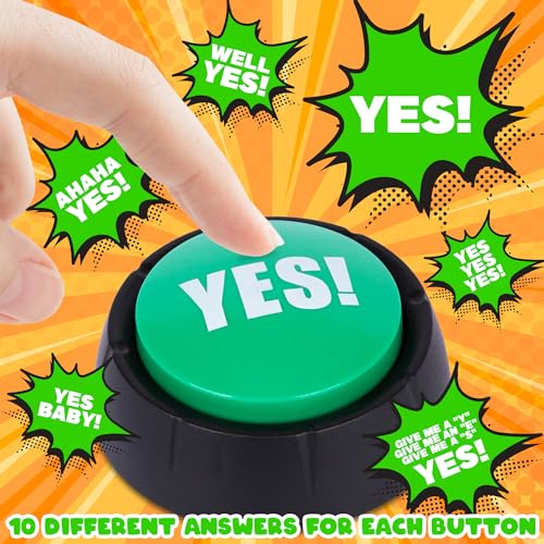 ArtCreativity Laugh Button - 1 Piece - Toy Noise Button with 10 Sound Variations - Funny Buttons with Sound - Novelty Toys for Adults and Kids - Birthday Party Favor and Goodie Bag Filler